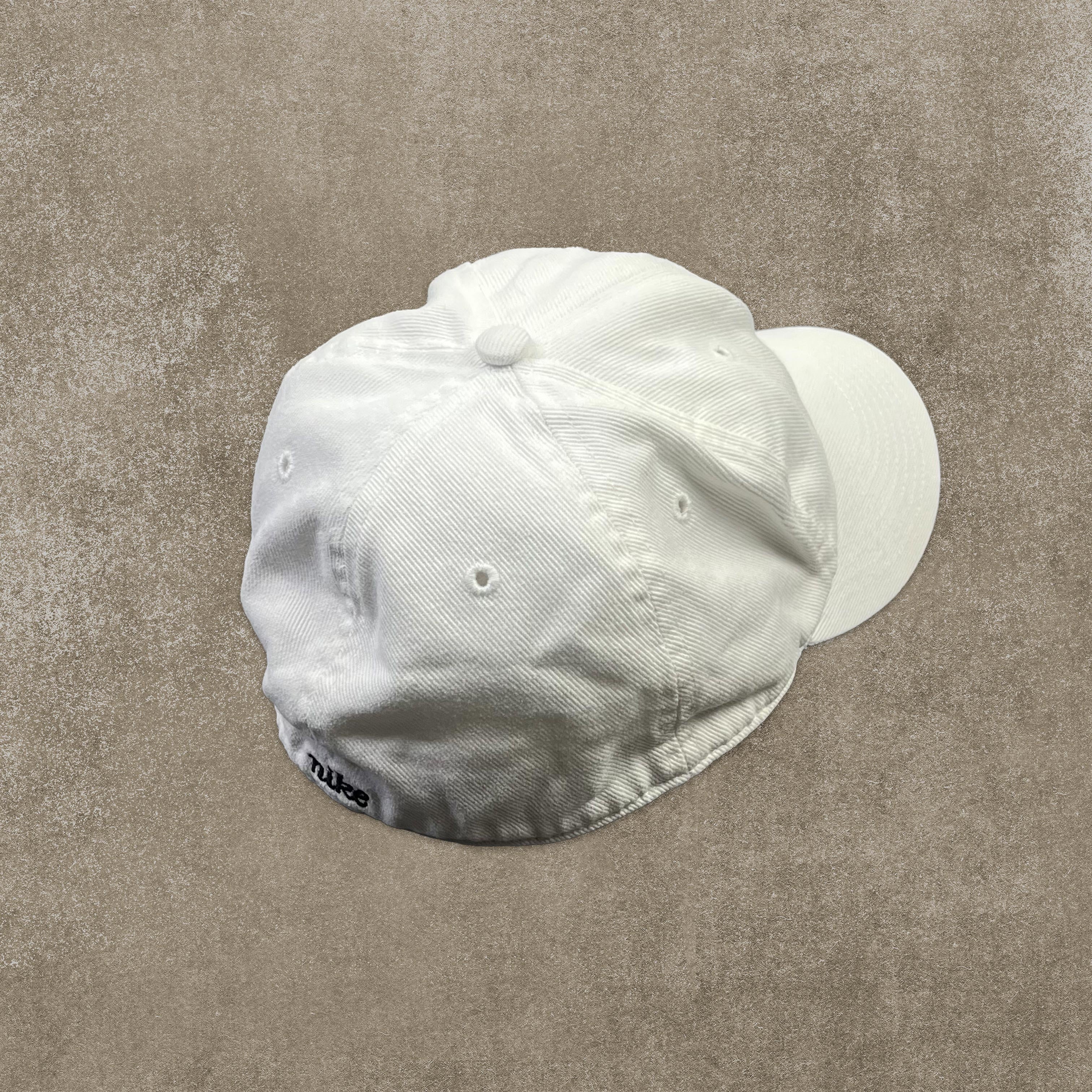 Nike White Embroidered Spell Out Cap - Image 4
