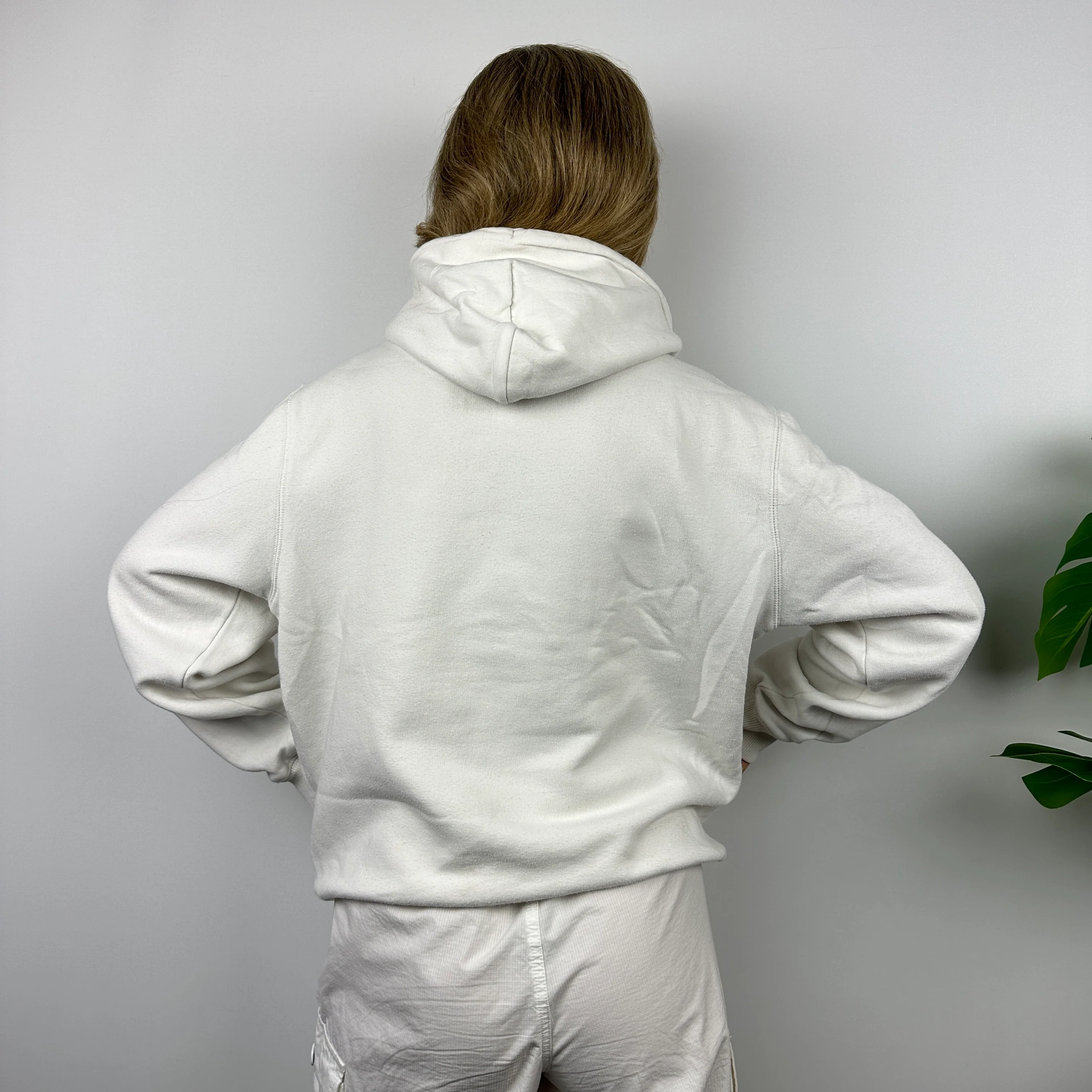 Nike White Spell Out Hoodie (M) - Image 4