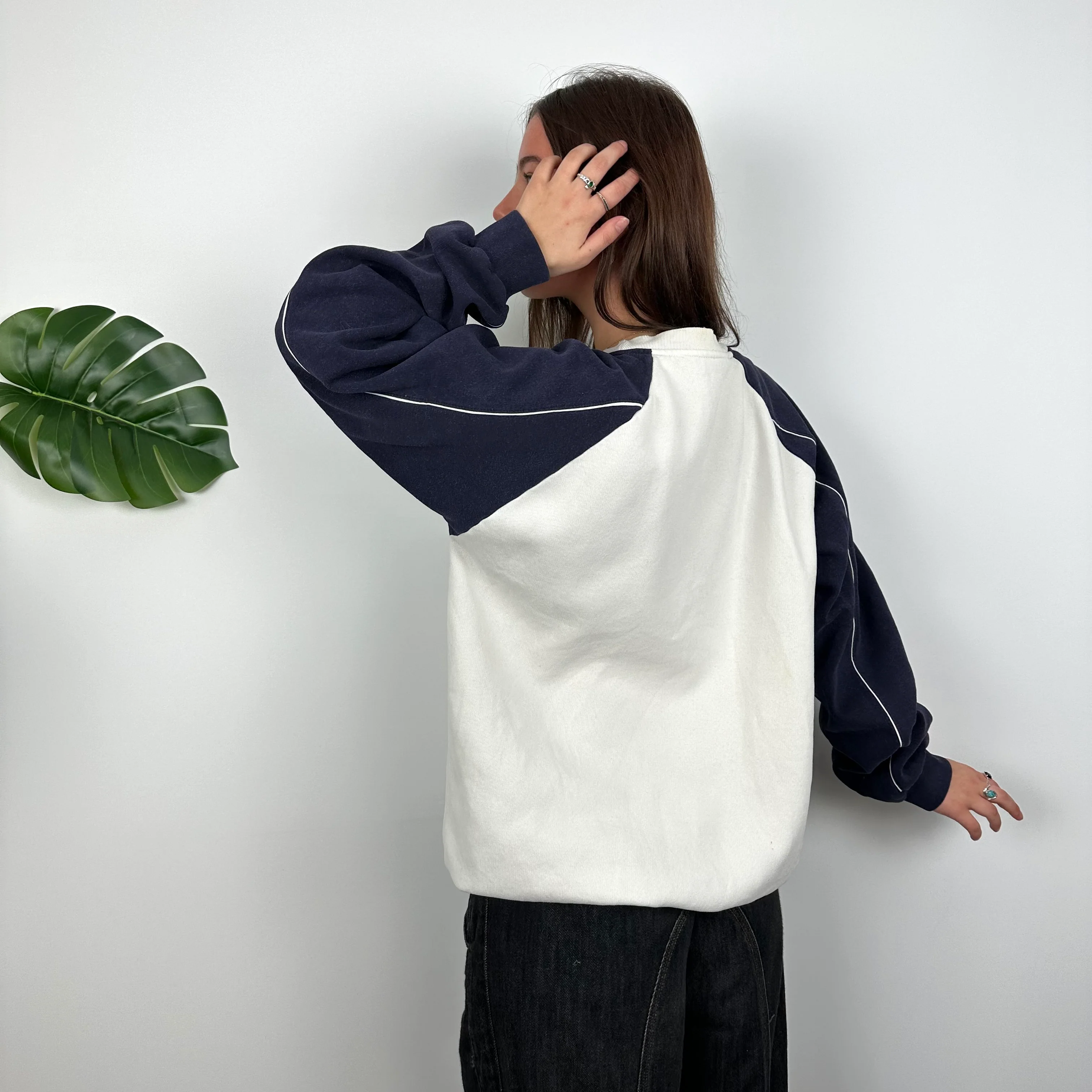 Nike White Spell Out Sweatshirt (L) - Image 4