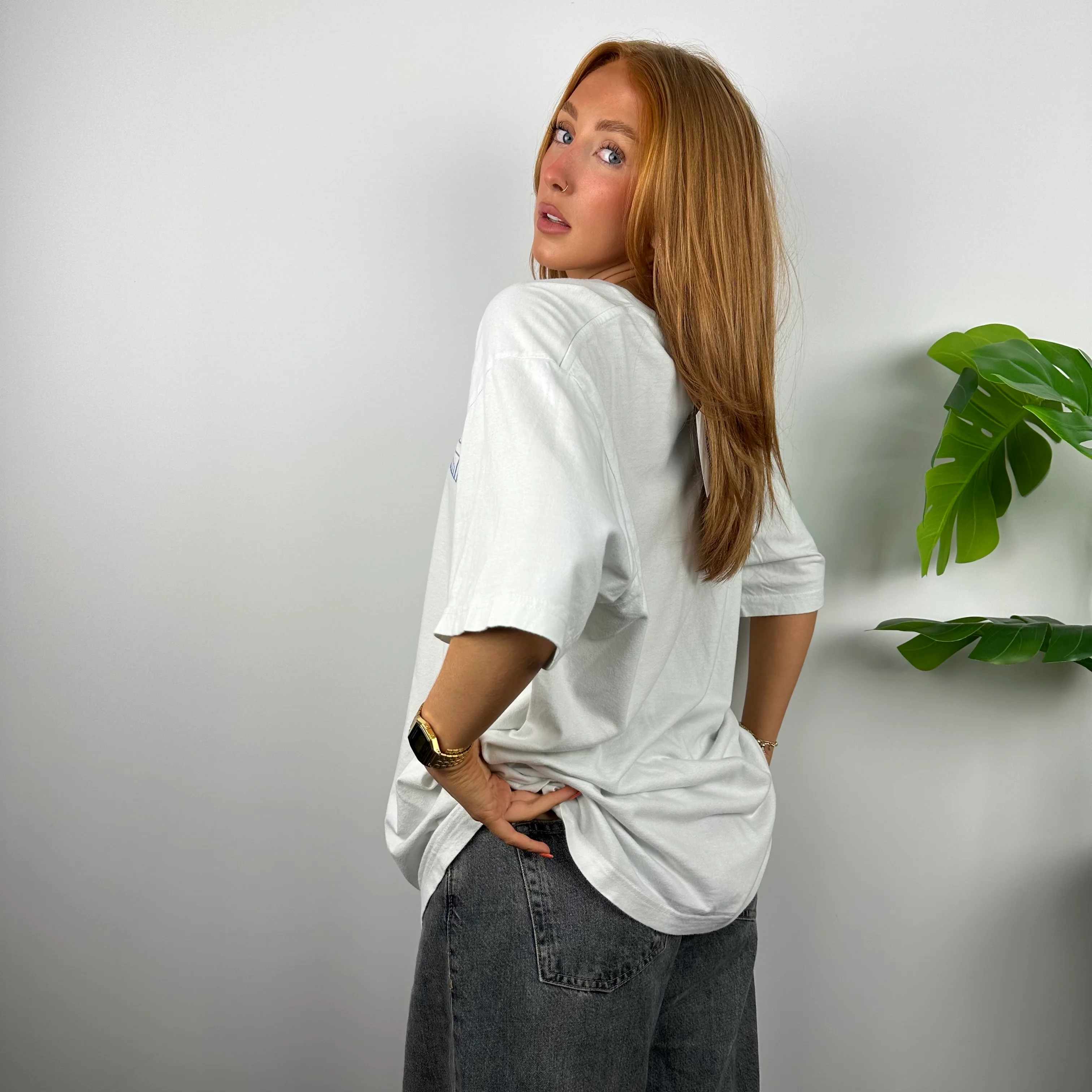 Nike White Spell Out T Shirt (XL) - Image 5