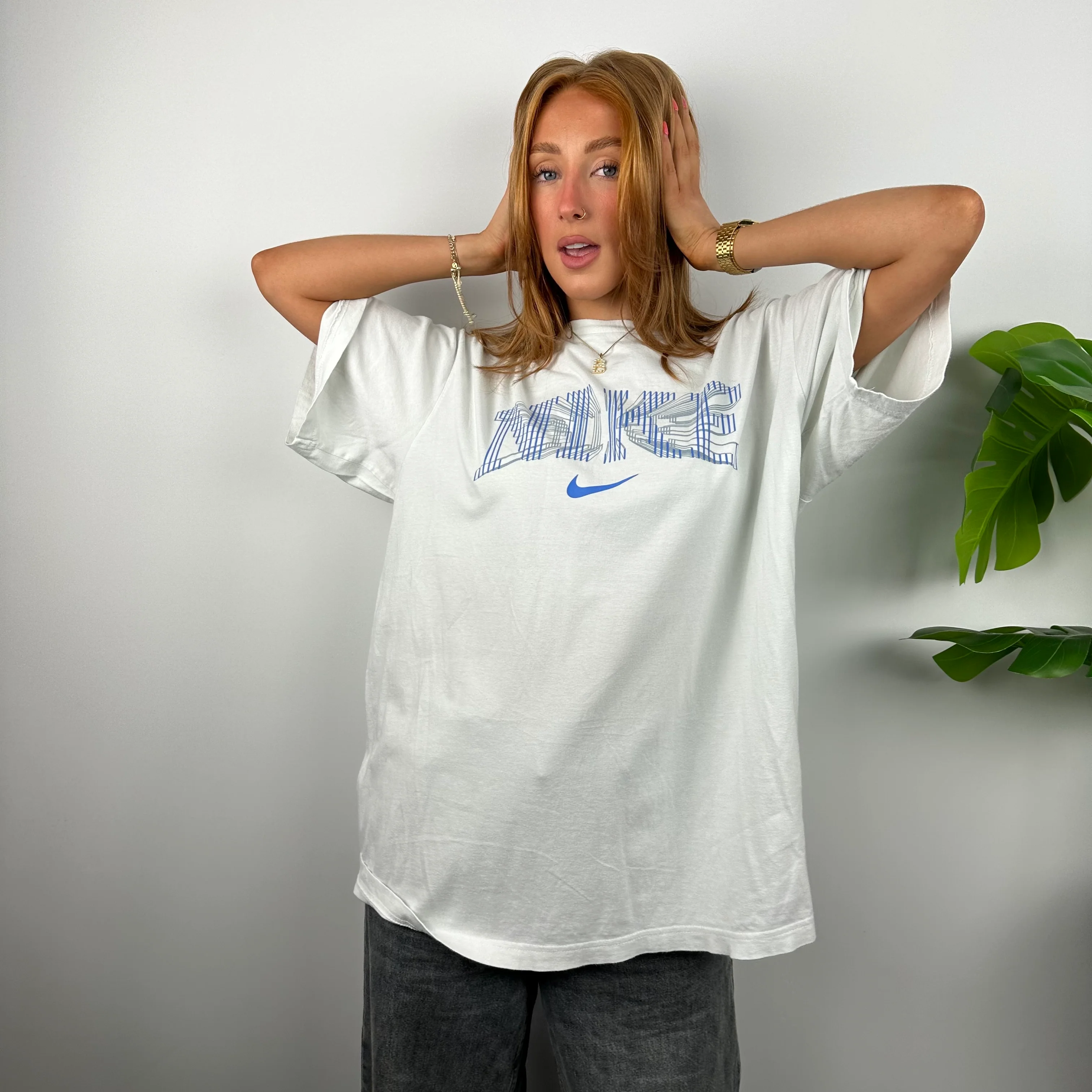 Nike White Spell Out T Shirt (XL) - Image 6