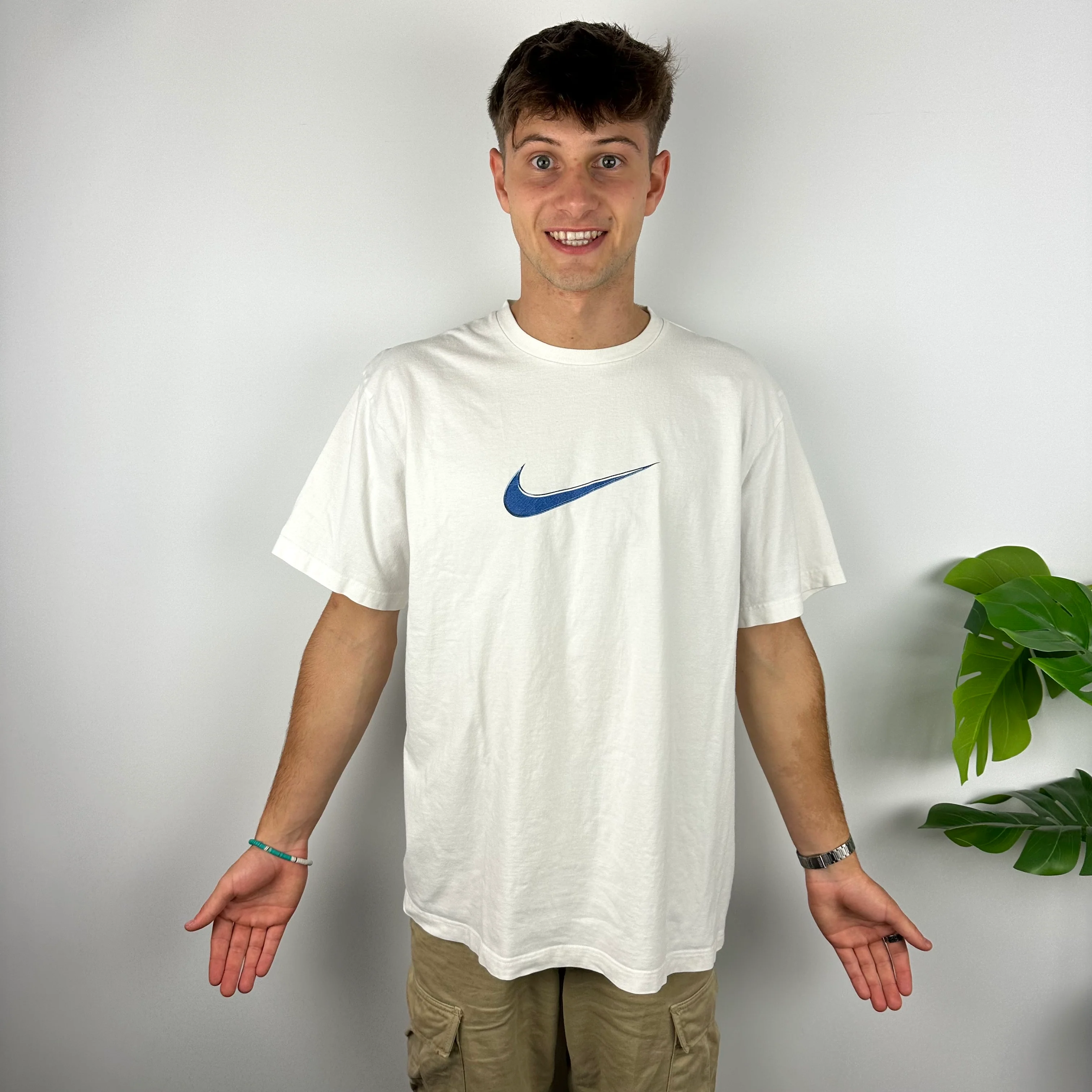 Nike White Swoosh T Shirt (XXL) - Image 3