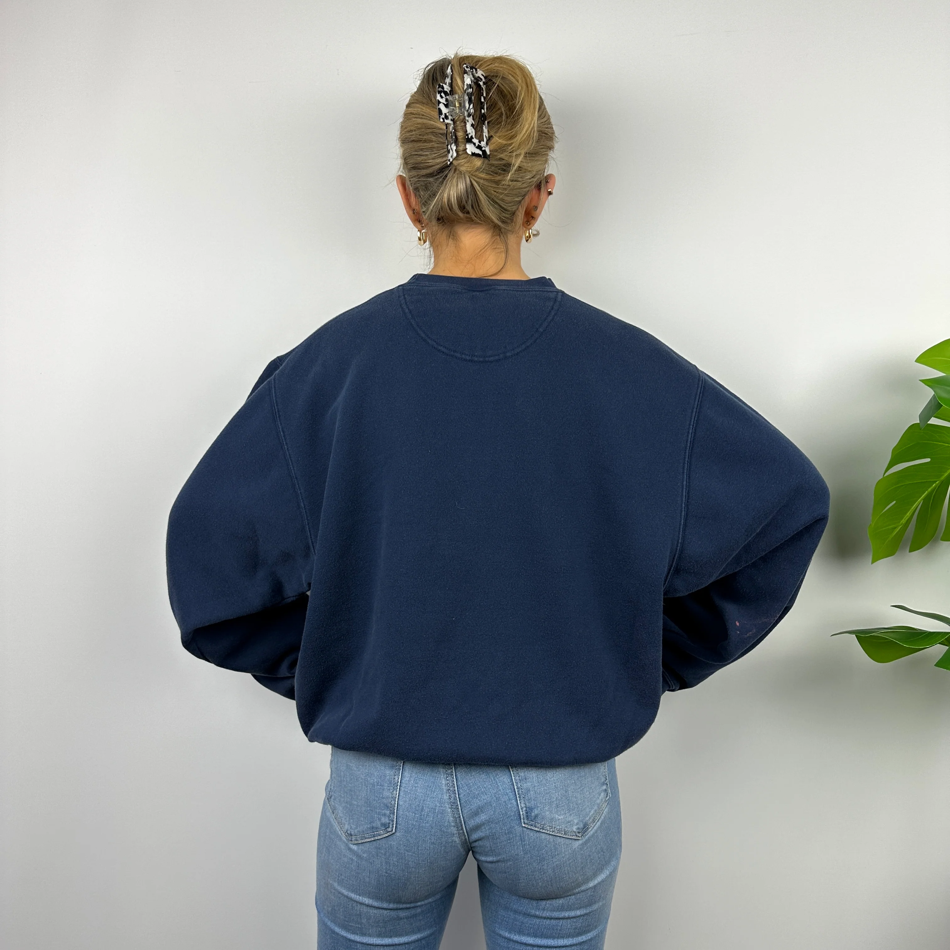 Nike x Air Force Navy Spell Out Sweatshirt (S) - Image 5