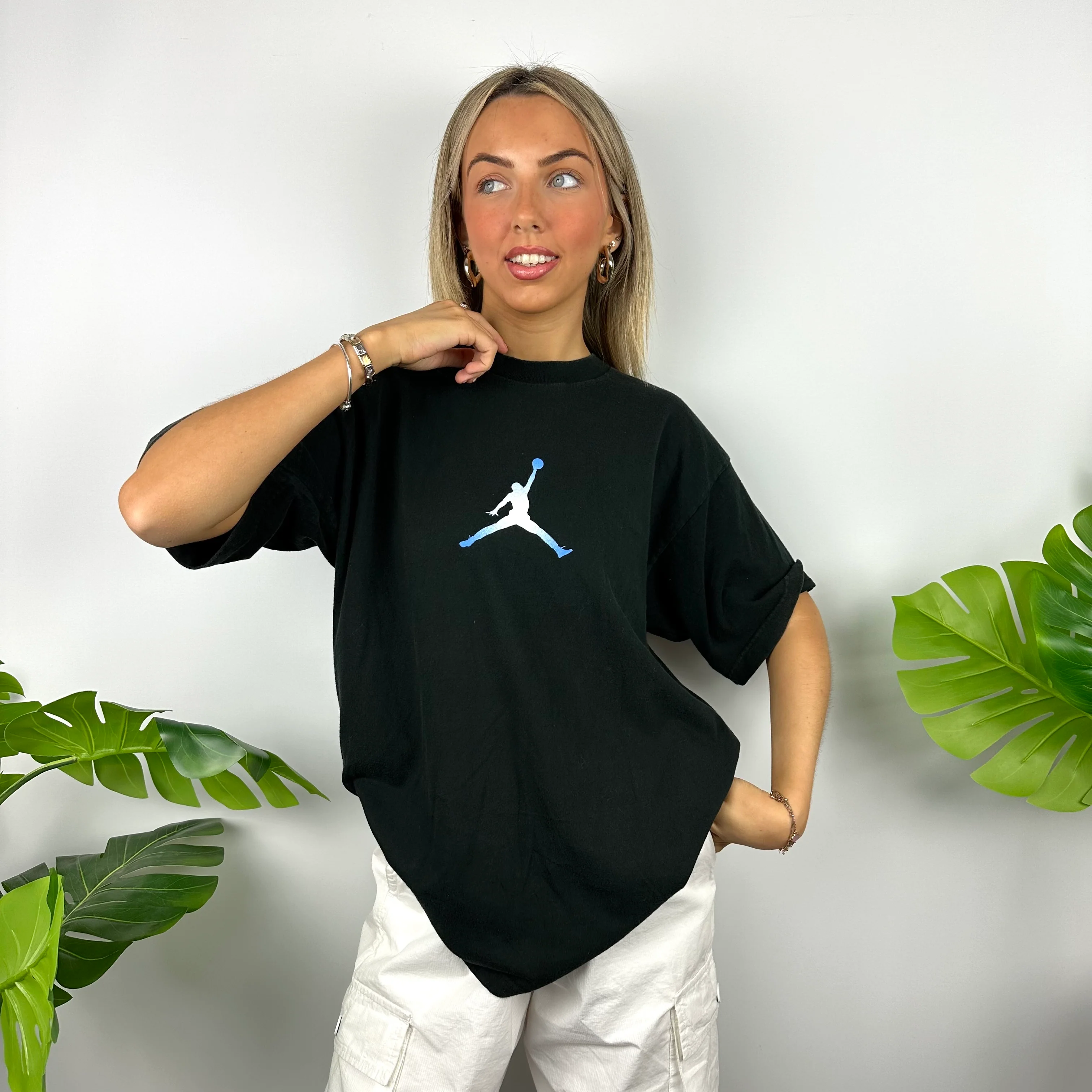 Nike x Air Jordan Black Spell Out T Shirt (M) - Image 2