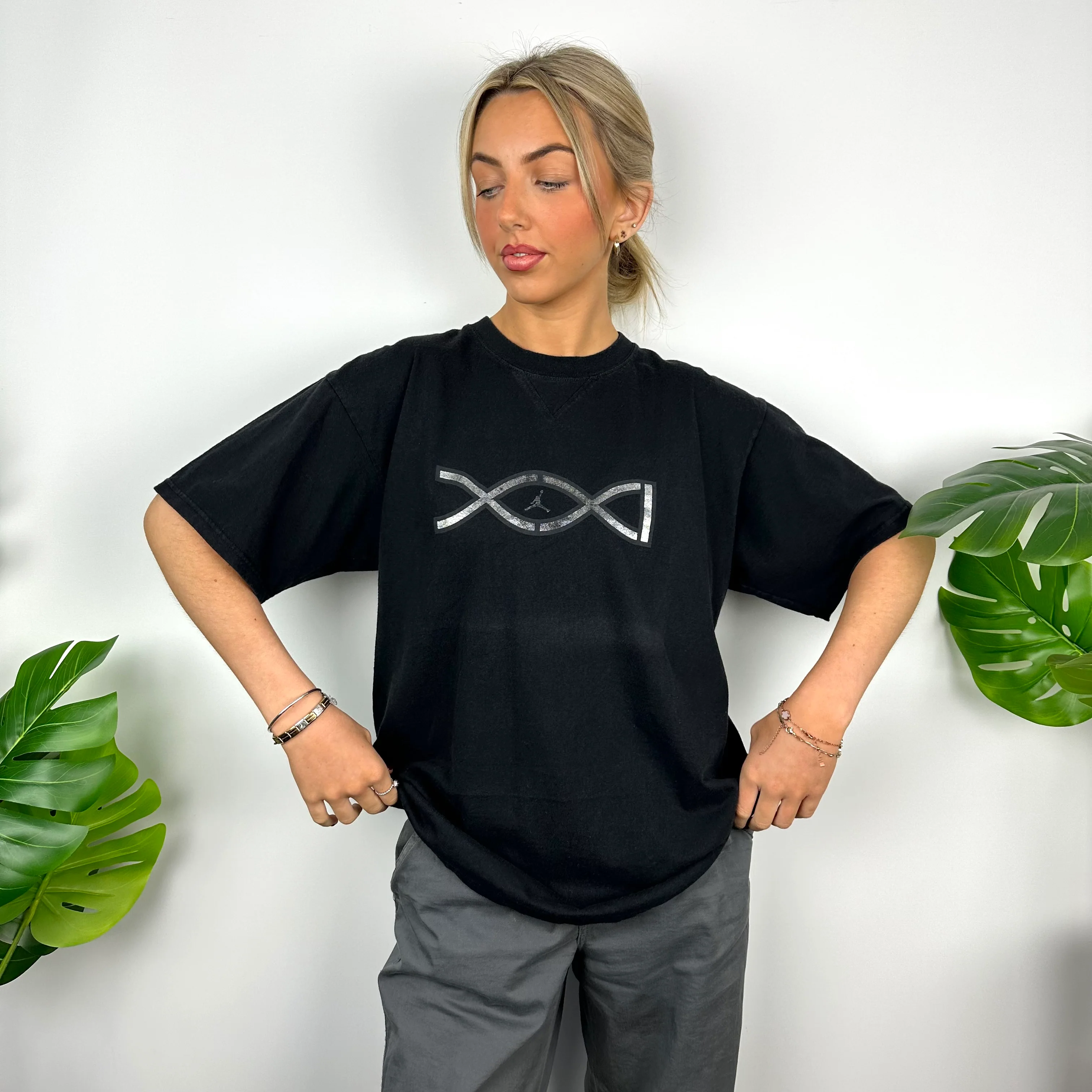 Nike x Air Jordan Ultra Black Spell Out T Shirt (M) - Image 3