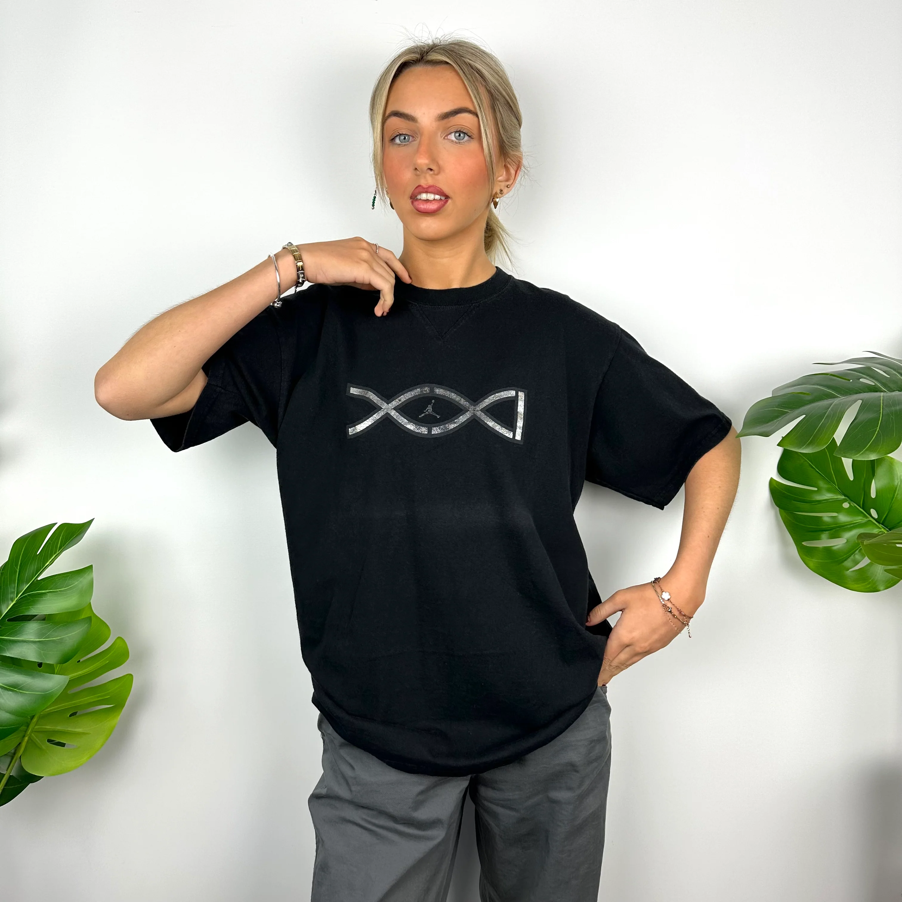 Nike x Air Jordan Ultra Black Spell Out T Shirt (M) - Image 4