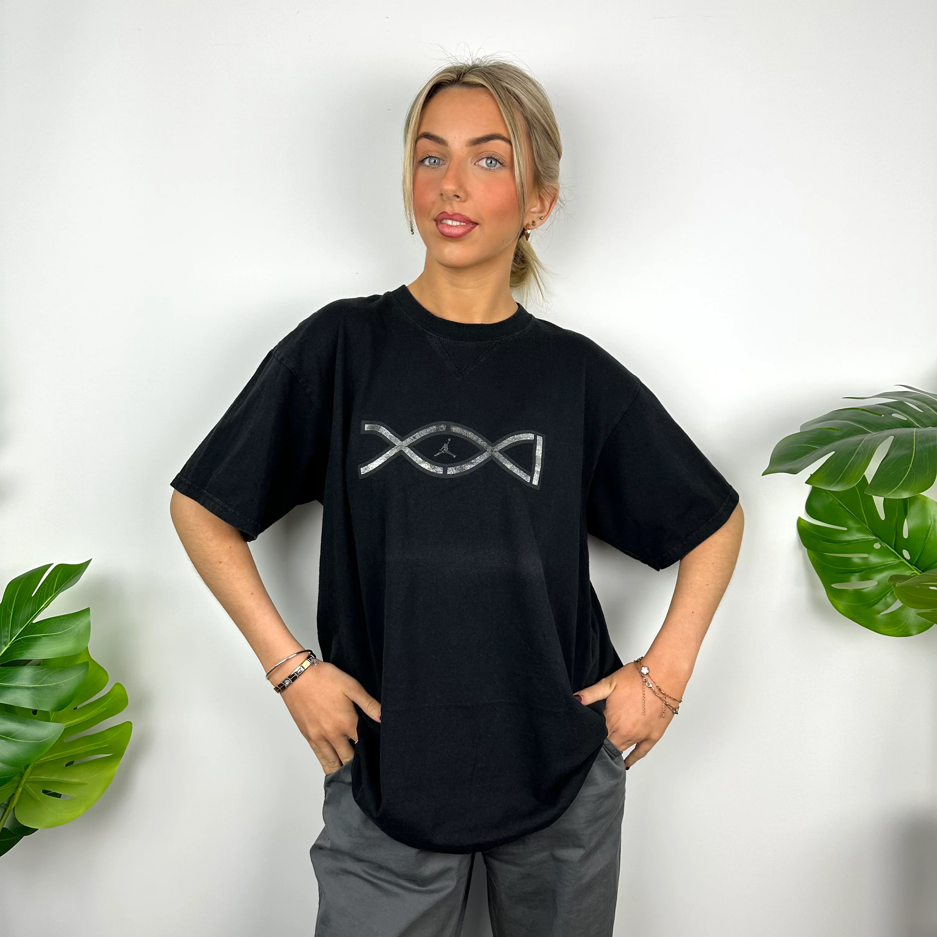 Nike x Air Jordan Ultra Black Spell Out T Shirt (M) - Image 5