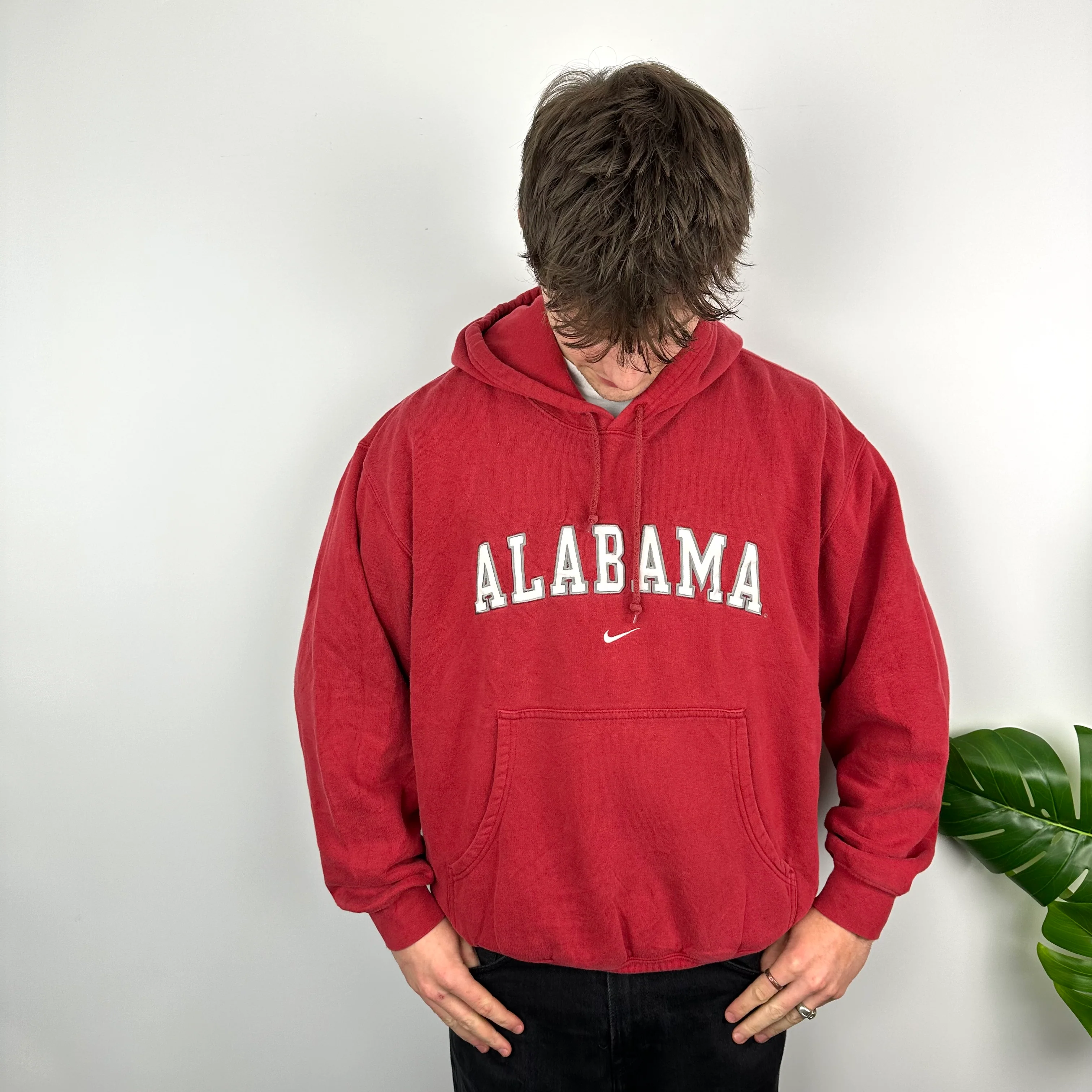 Nike x Alabama Red Embroidered Spell Out Hoodie (L) - Image 3