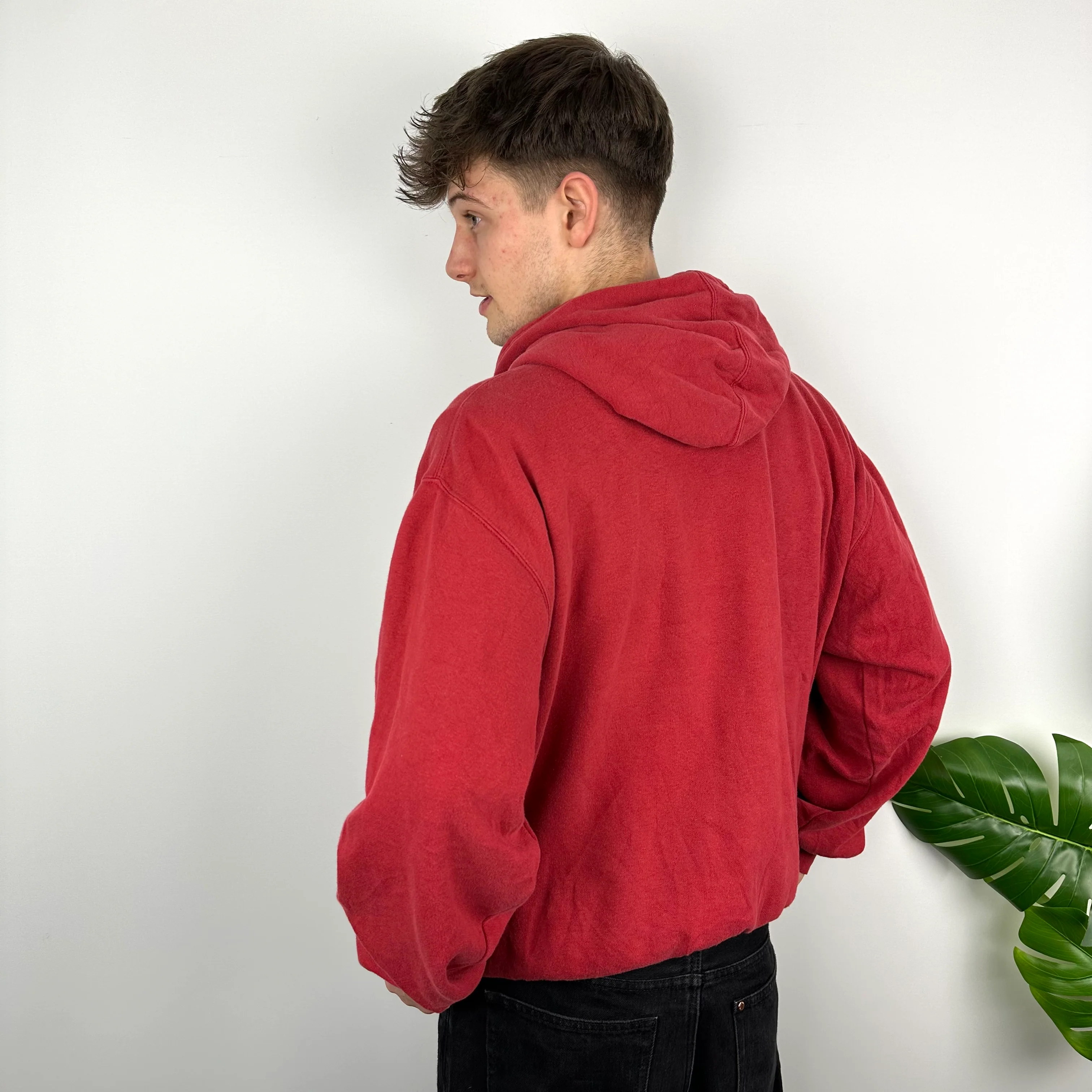 Nike x Alabama Red Embroidered Spell Out Hoodie (L) - Image 4