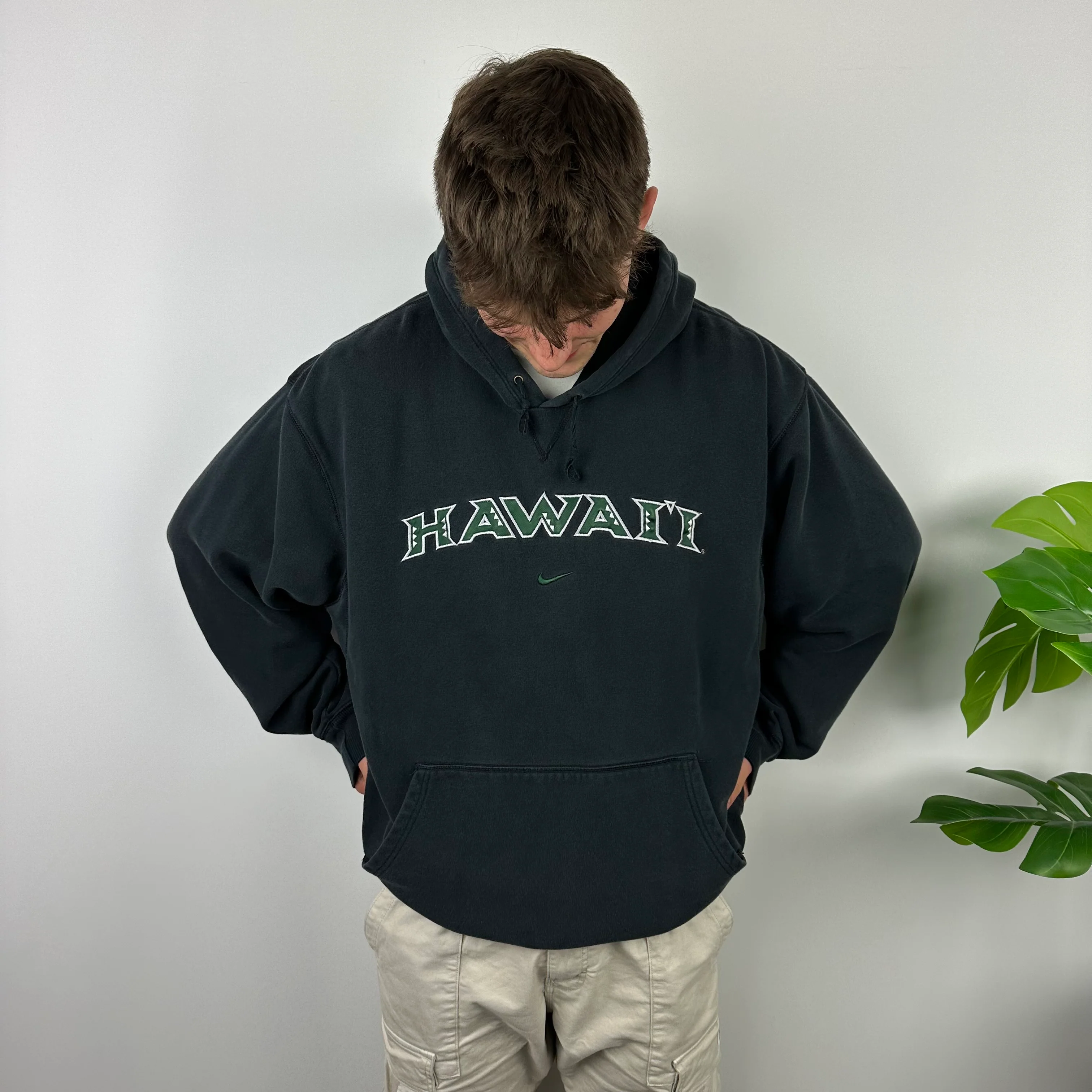 Nike X Hawaii Black Embroidered Spell Out Hoodie (XXL) - Image 2