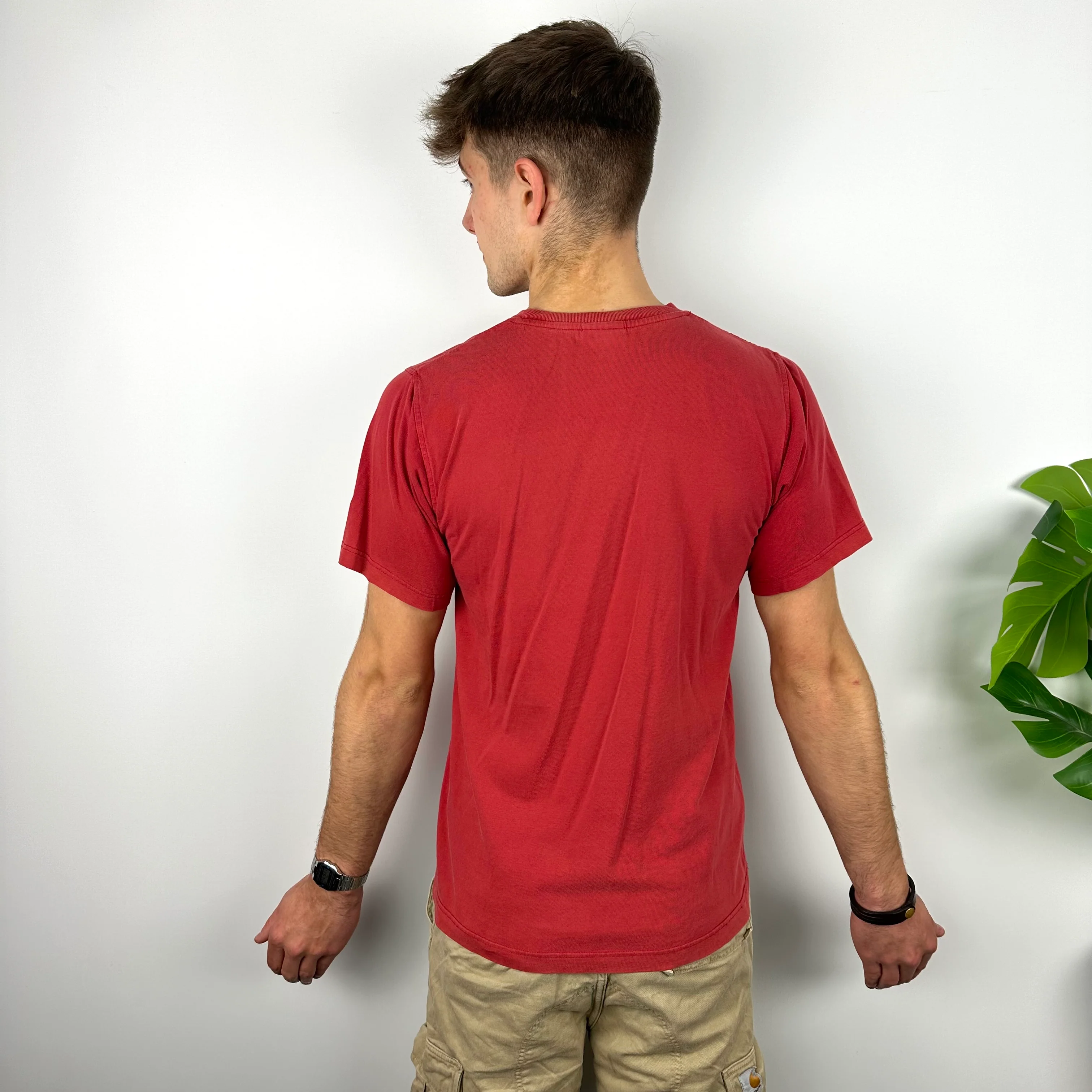 Nike x Manchester United Red Spell Out T Shirt (S) - Image 5