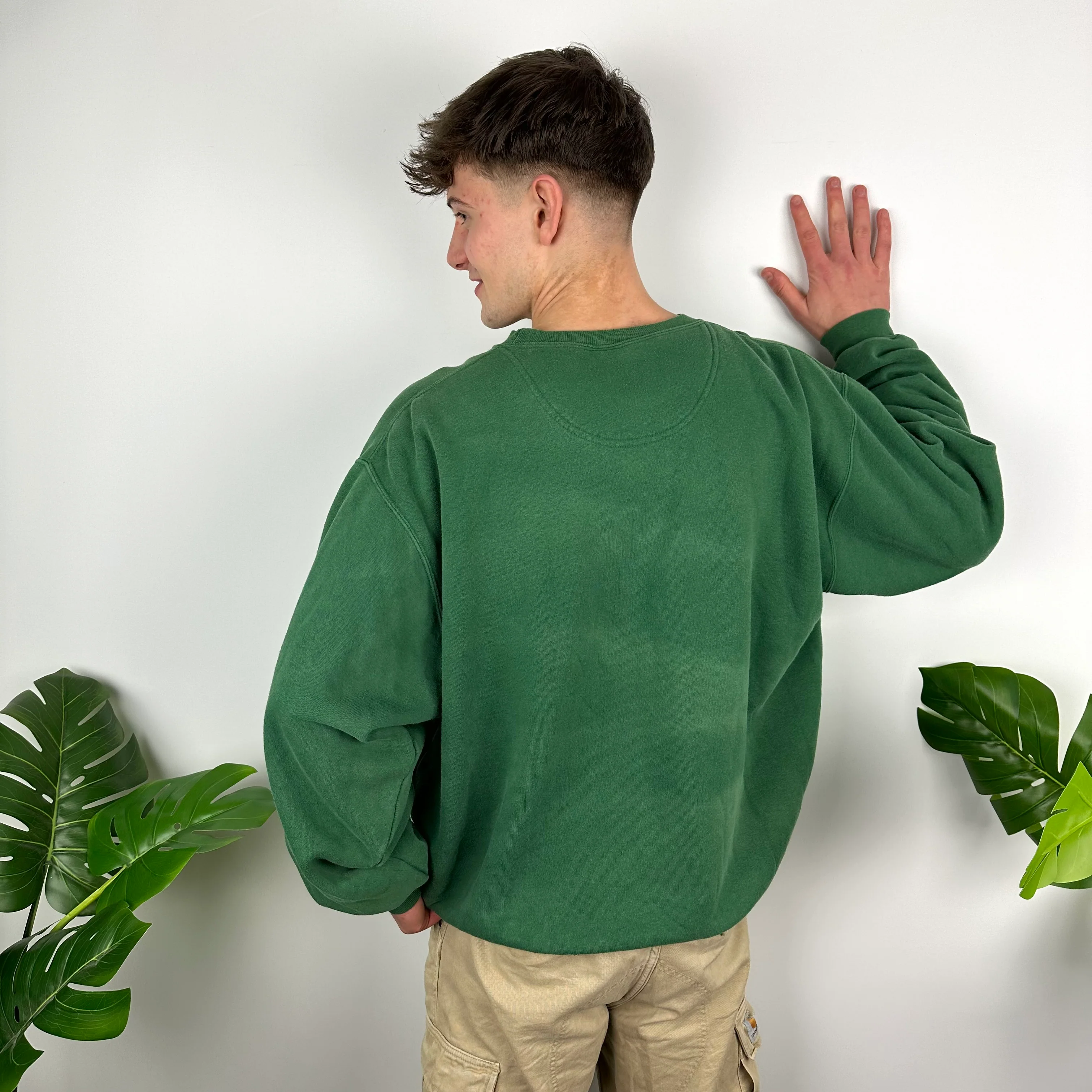 Nike X Miami Green Embroidered Spell Out Sweatshirt (XL) - Image 5