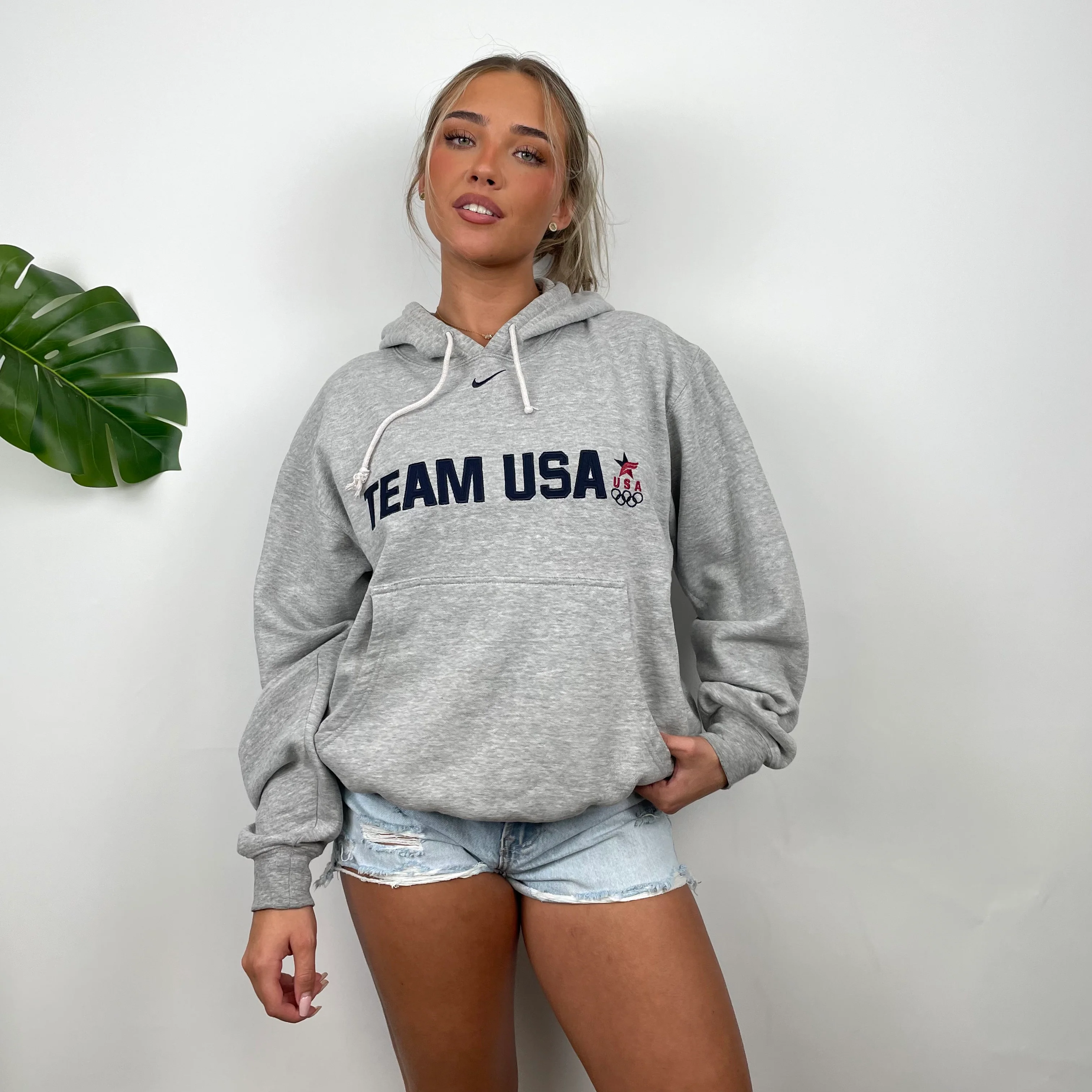 Nike x Team USA Embroidered Spell Out Hoodie (XL) - Image 5