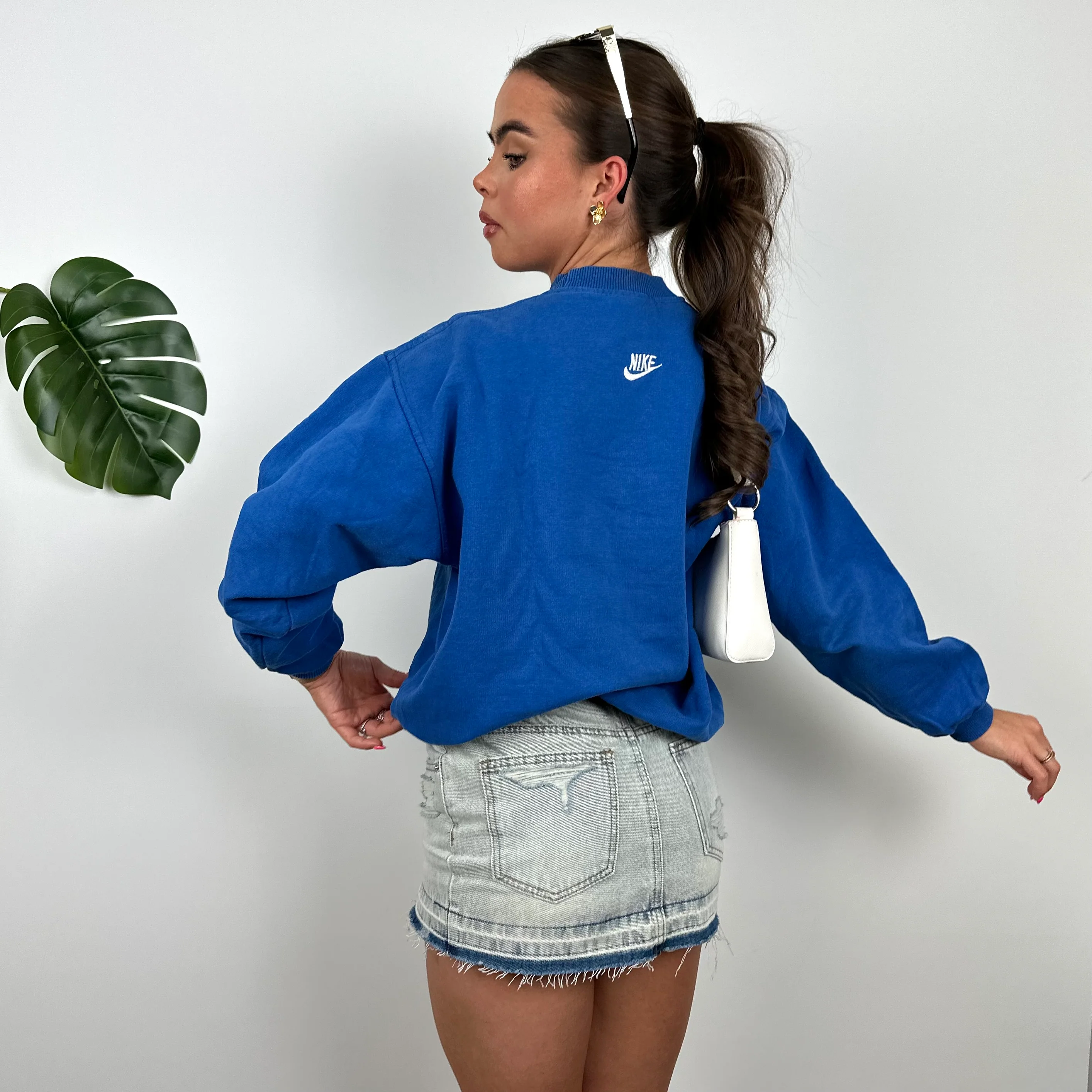 Nike X USA Blue Embroidered Spell Out Sweatshirt (S) - Image 5