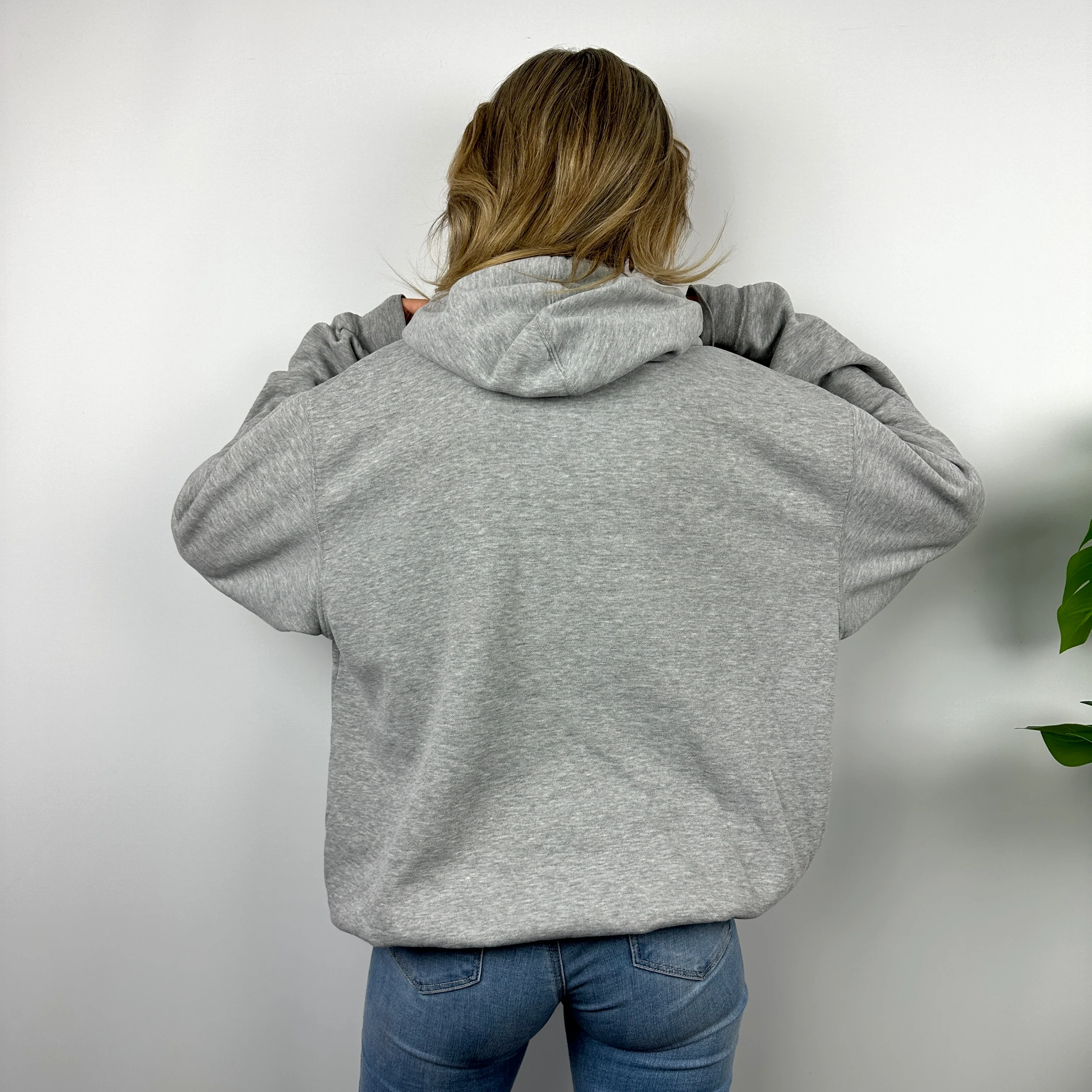 Nike x West Virginia Grey Embroidered Spell Out Hoodie (L) - Image 9
