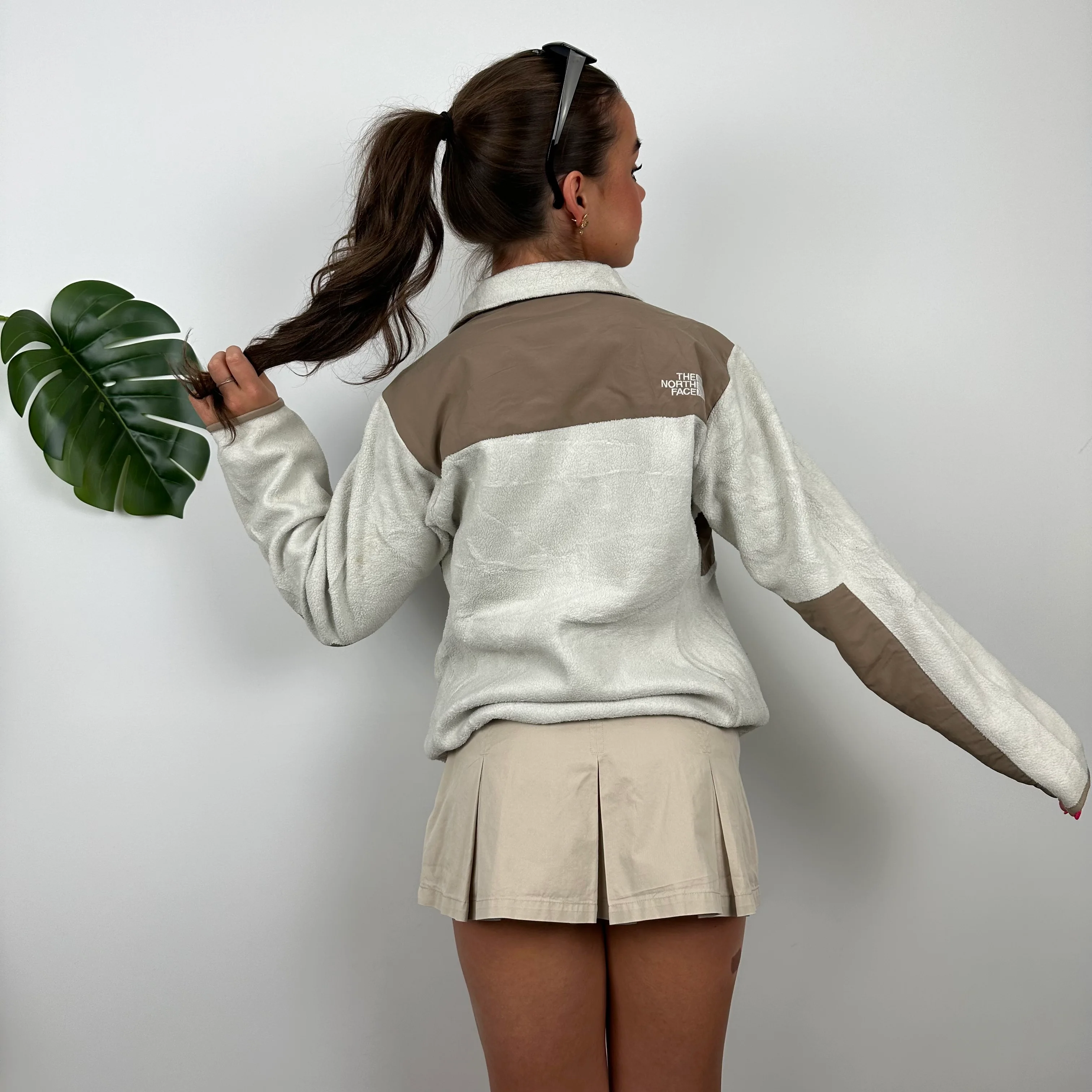 North Face Almond Denali Teddy Bear Fleece Zip Up Jacket (S) - Image 4