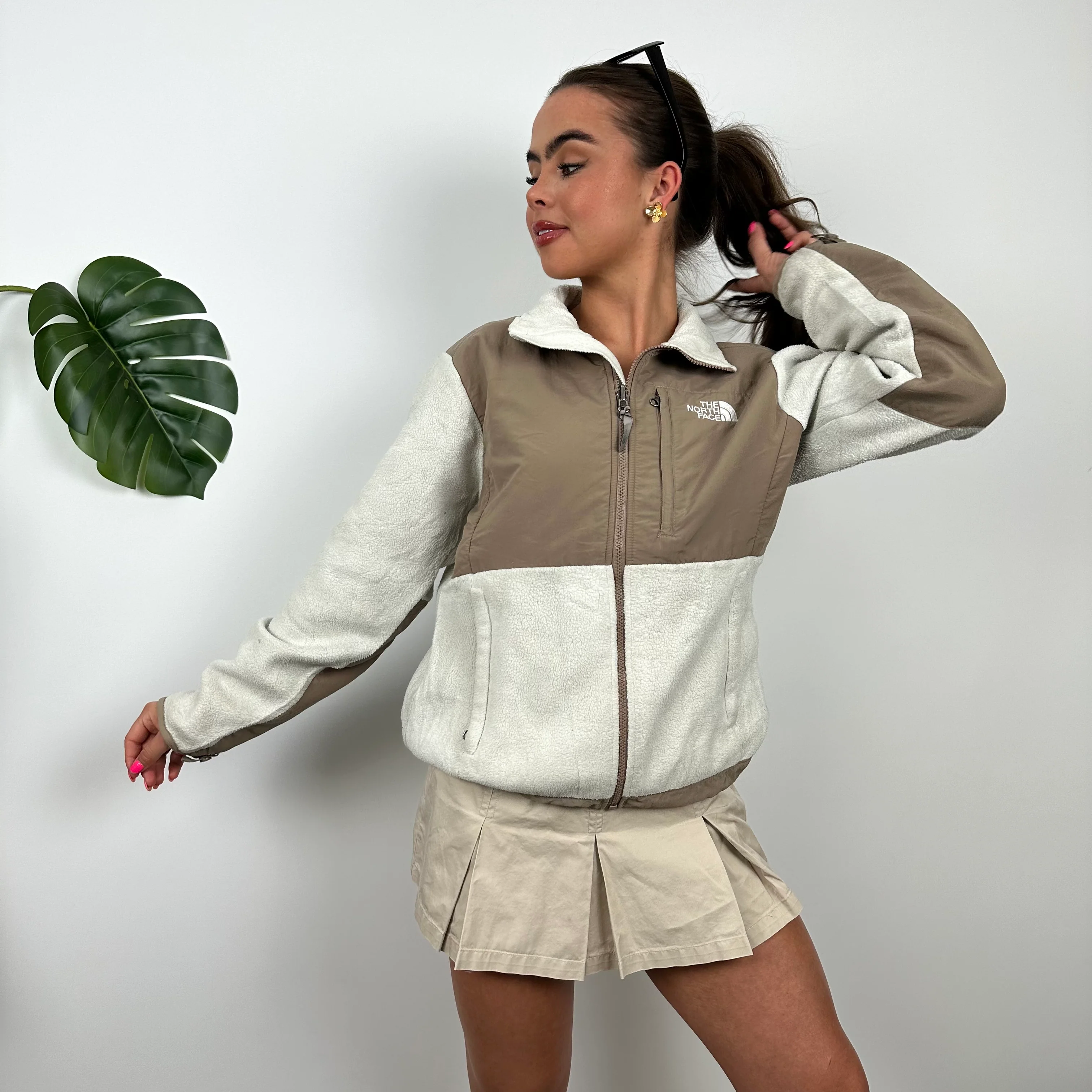 North Face Almond Denali Teddy Bear Fleece Zip Up Jacket (S) - Image 6