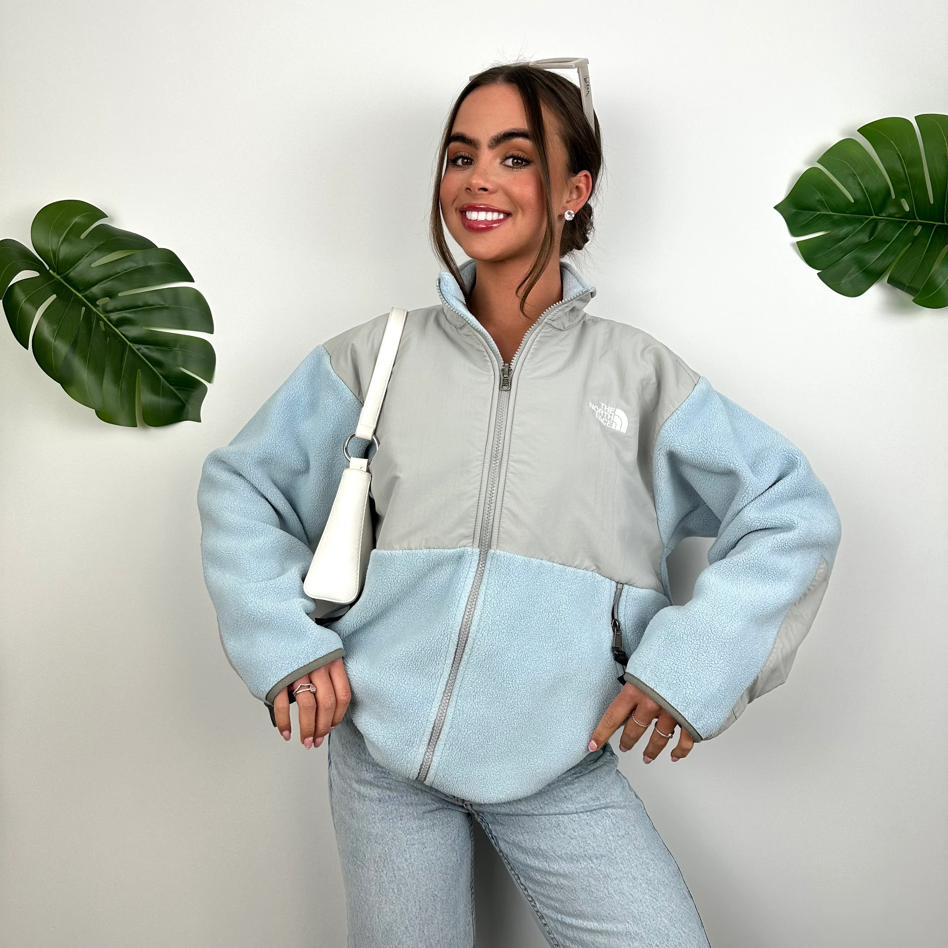 North Face Baby Blue Denali Teddy Bear Fleece Zip Up Jacket (M) - Image 7