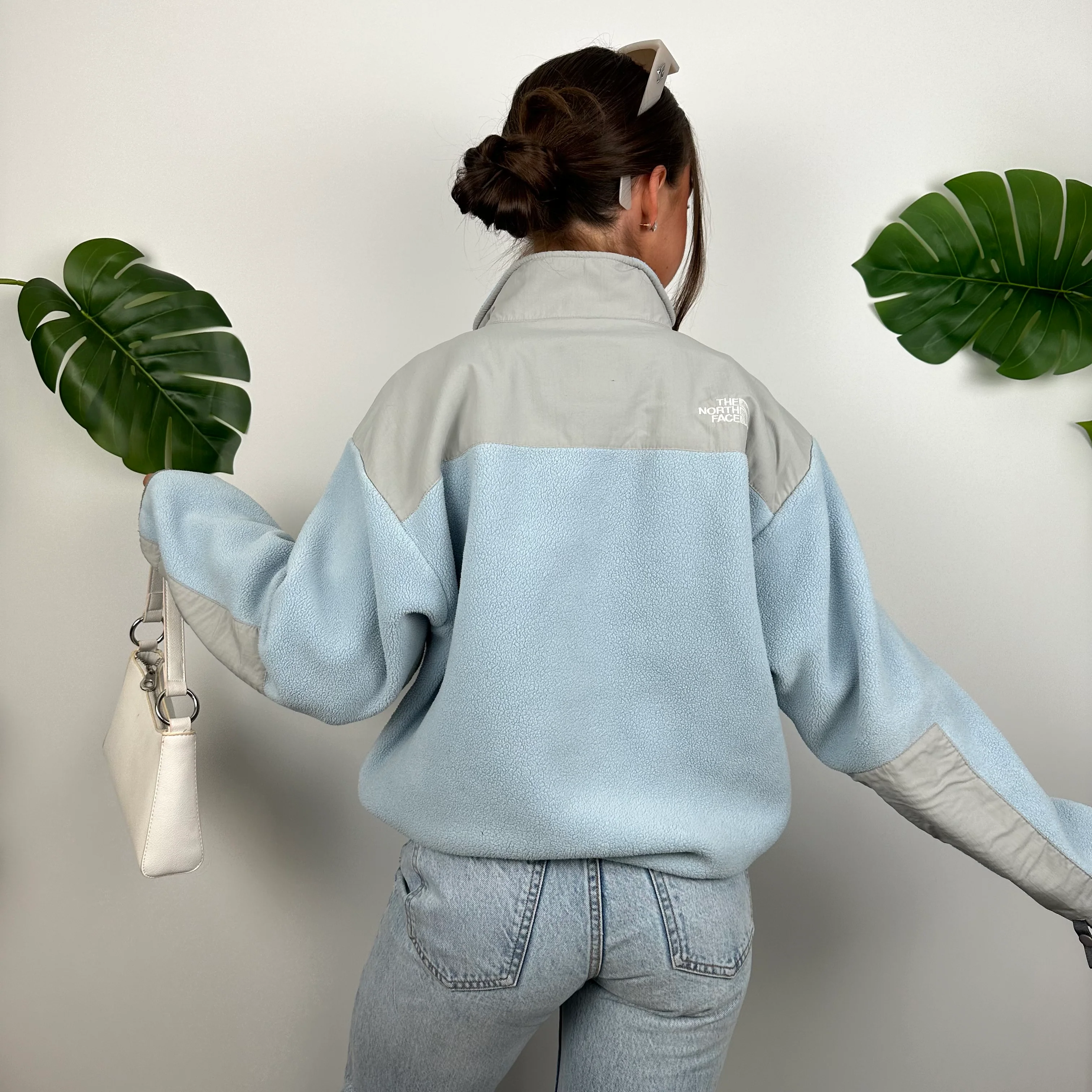 North Face Baby Blue Denali Teddy Bear Fleece Zip Up Jacket (M) - Image 9