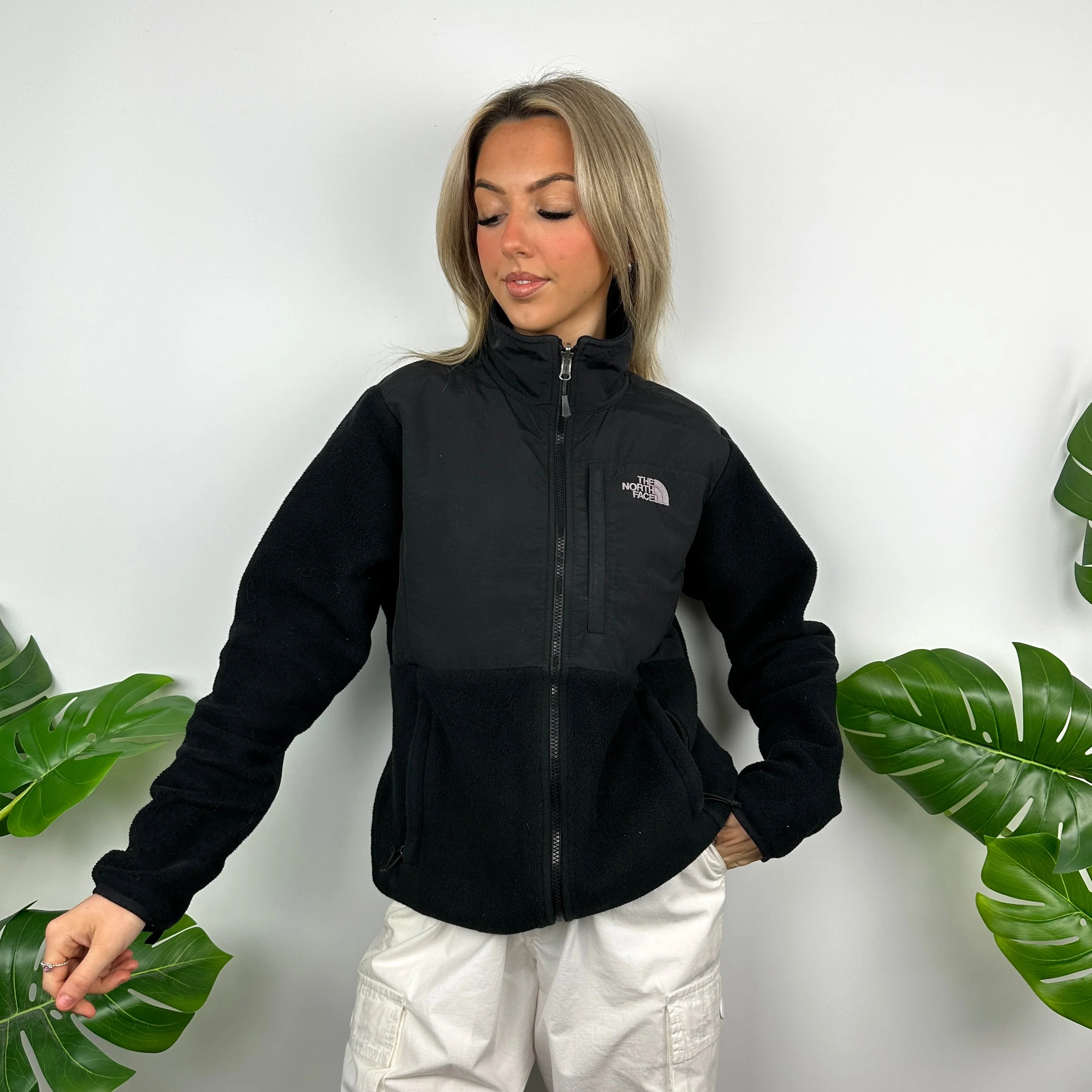 North Face Black Denali Teddy Bear Fleece Zip Up Jacket (M) - Image 3