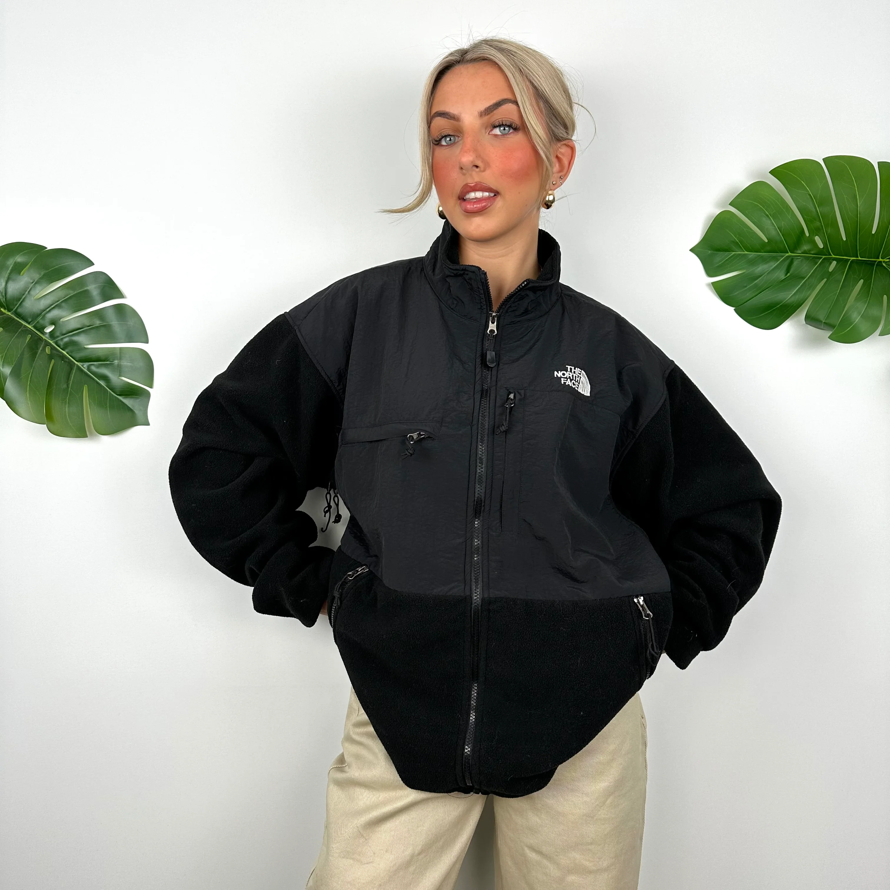 North Face Black Denali Teddy Bear Fleece Zip Up Jacket (XL) - Image 2