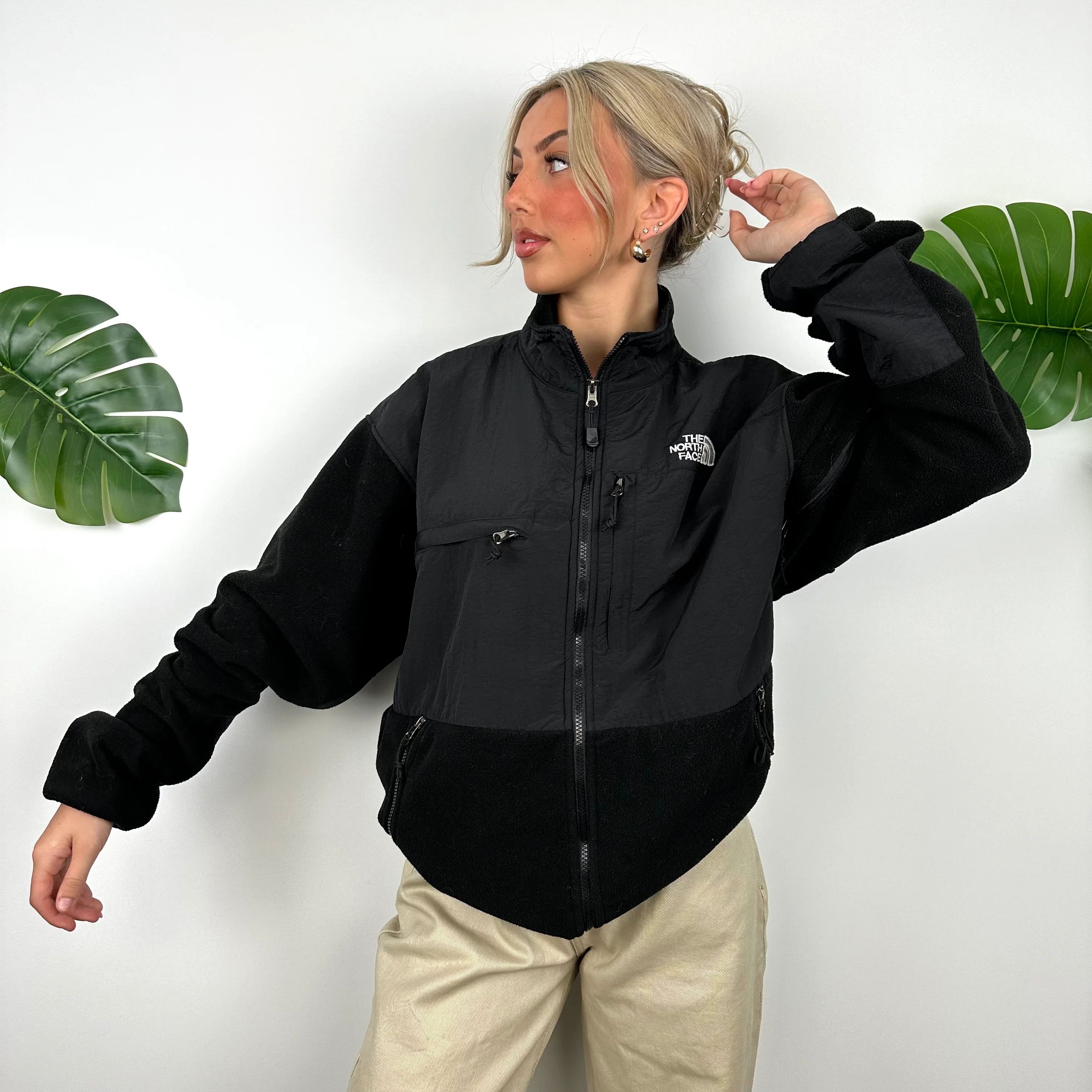 North Face Black Denali Teddy Bear Fleece Zip Up Jacket (XL) - Image 5
