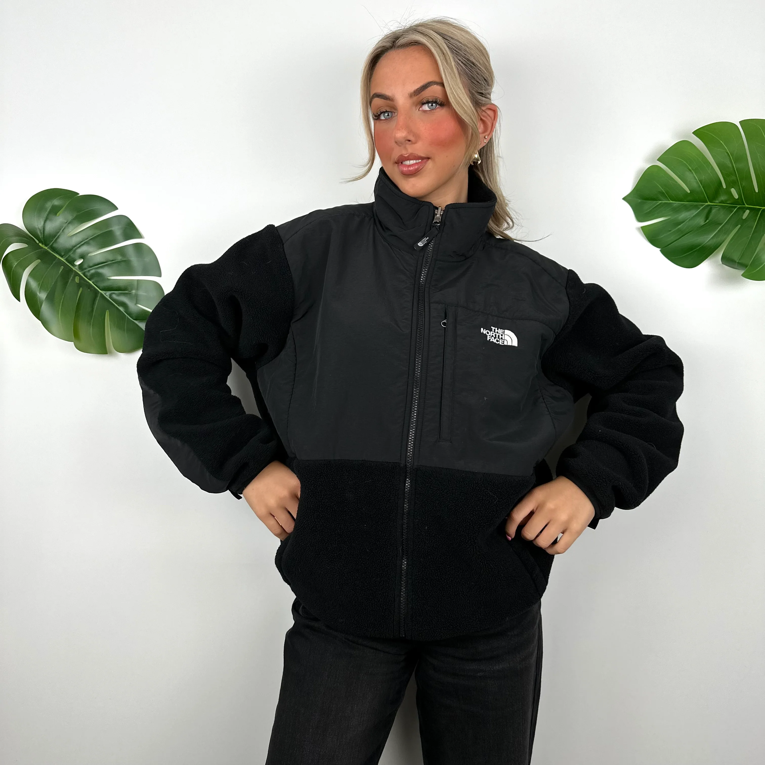 North Face Black Denali Teddy Bear Fleece Zip Up Jacket (XL) - Image 3