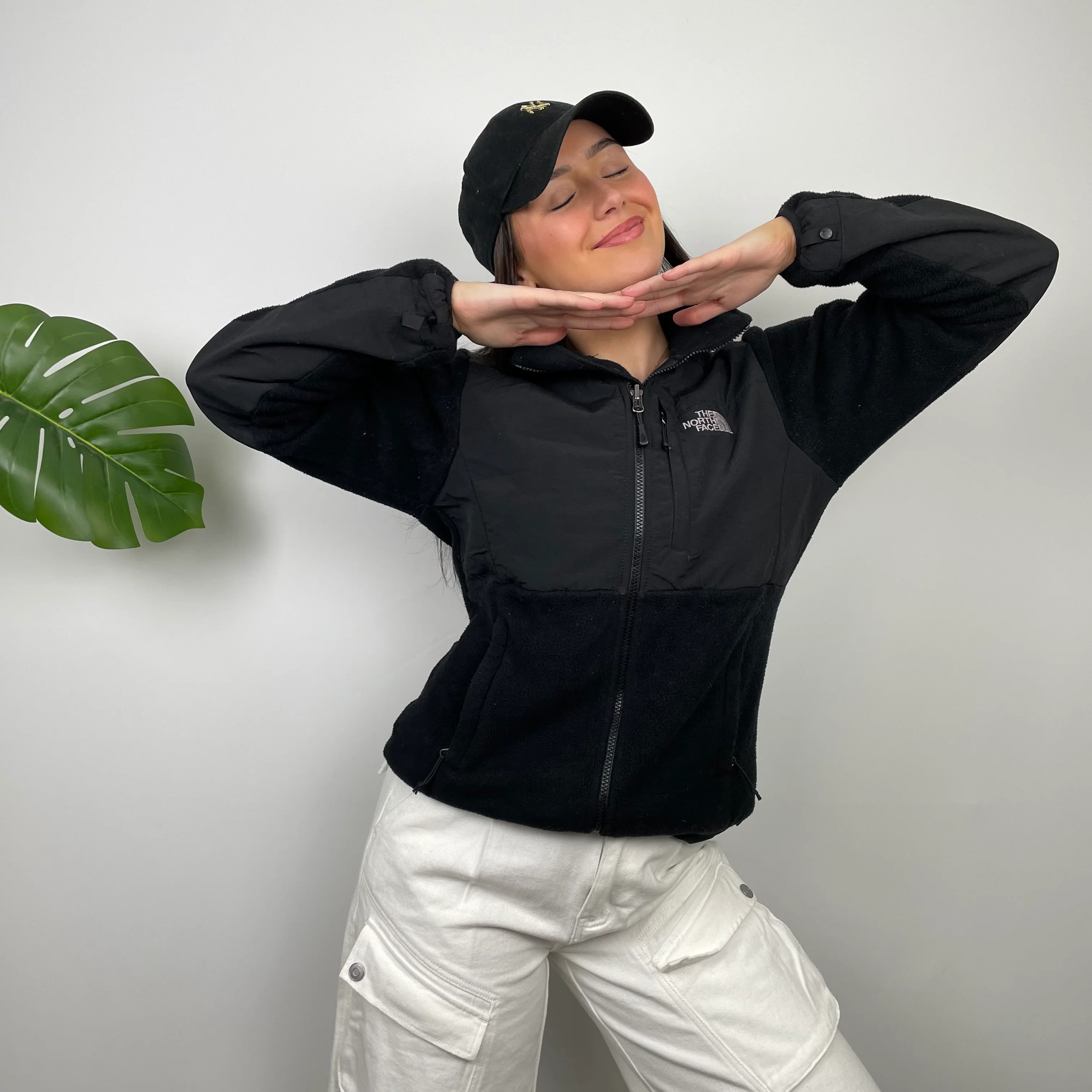 North Face Black Denali Teddy Bear Fleece Zip Up Jacket (S) - Image 3