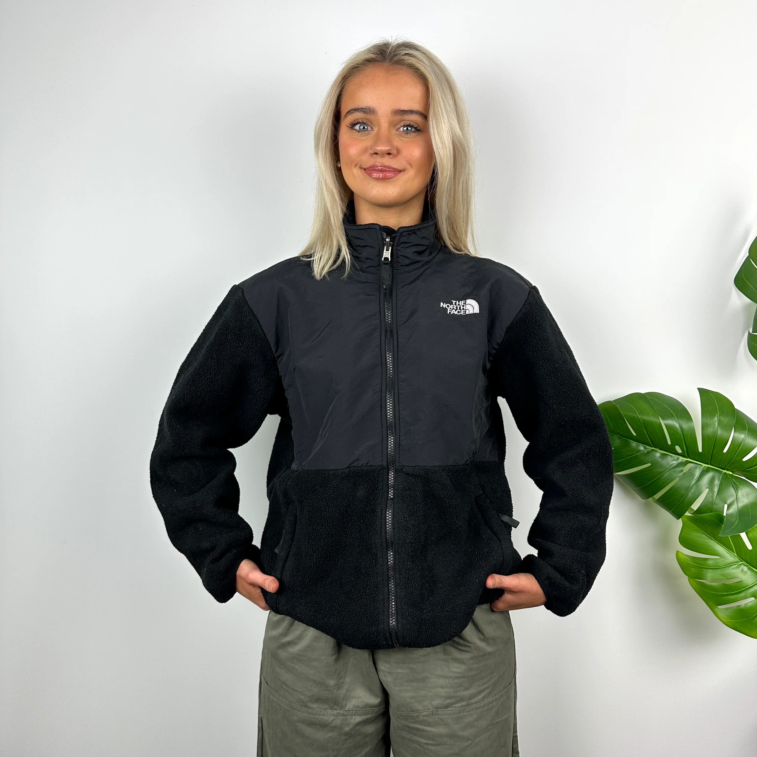 North Face Black Denali Teddy Bear Fleece Zip Up Jacket (M) - Image 3