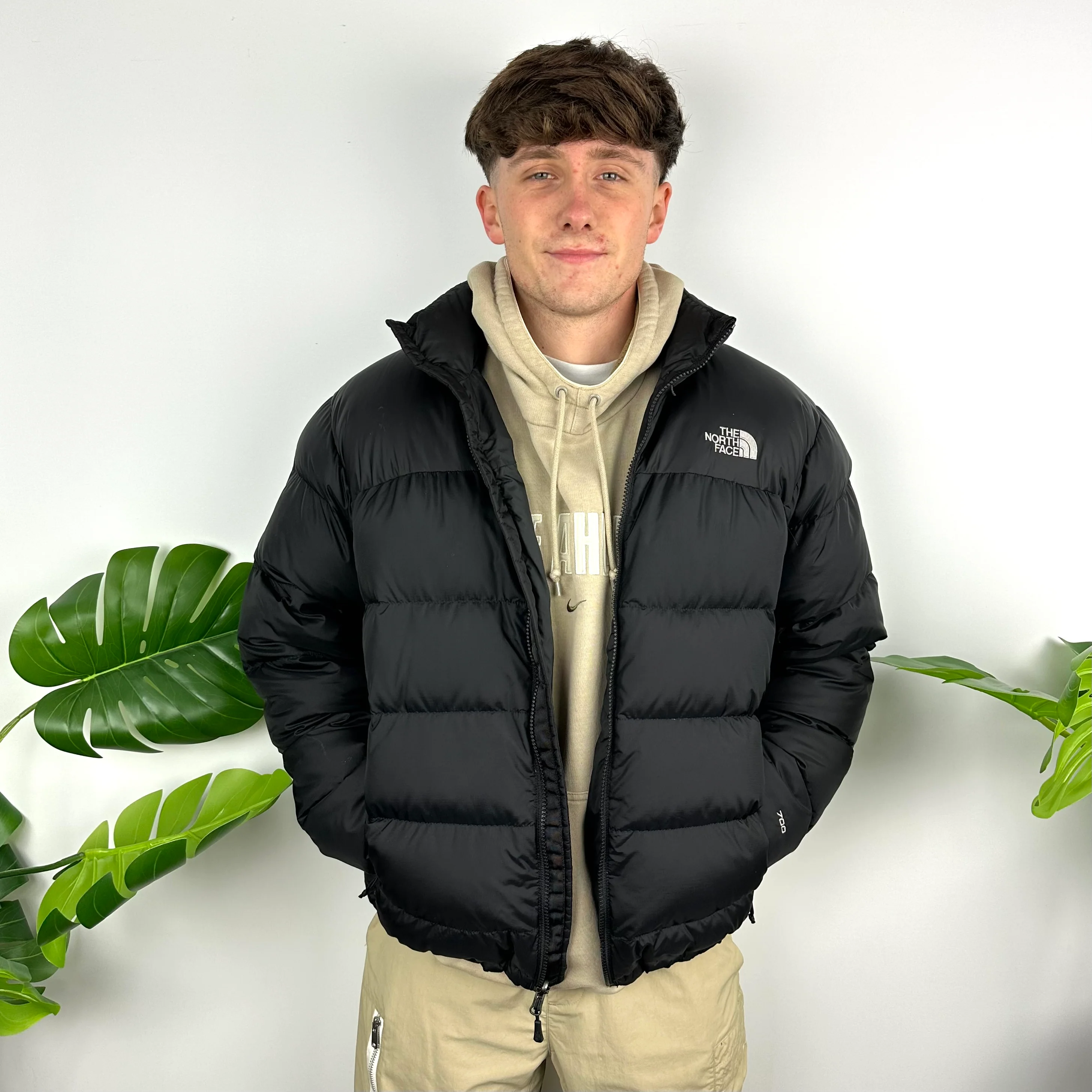 North Face Black Nupste 700 Puffer Jacket (M)