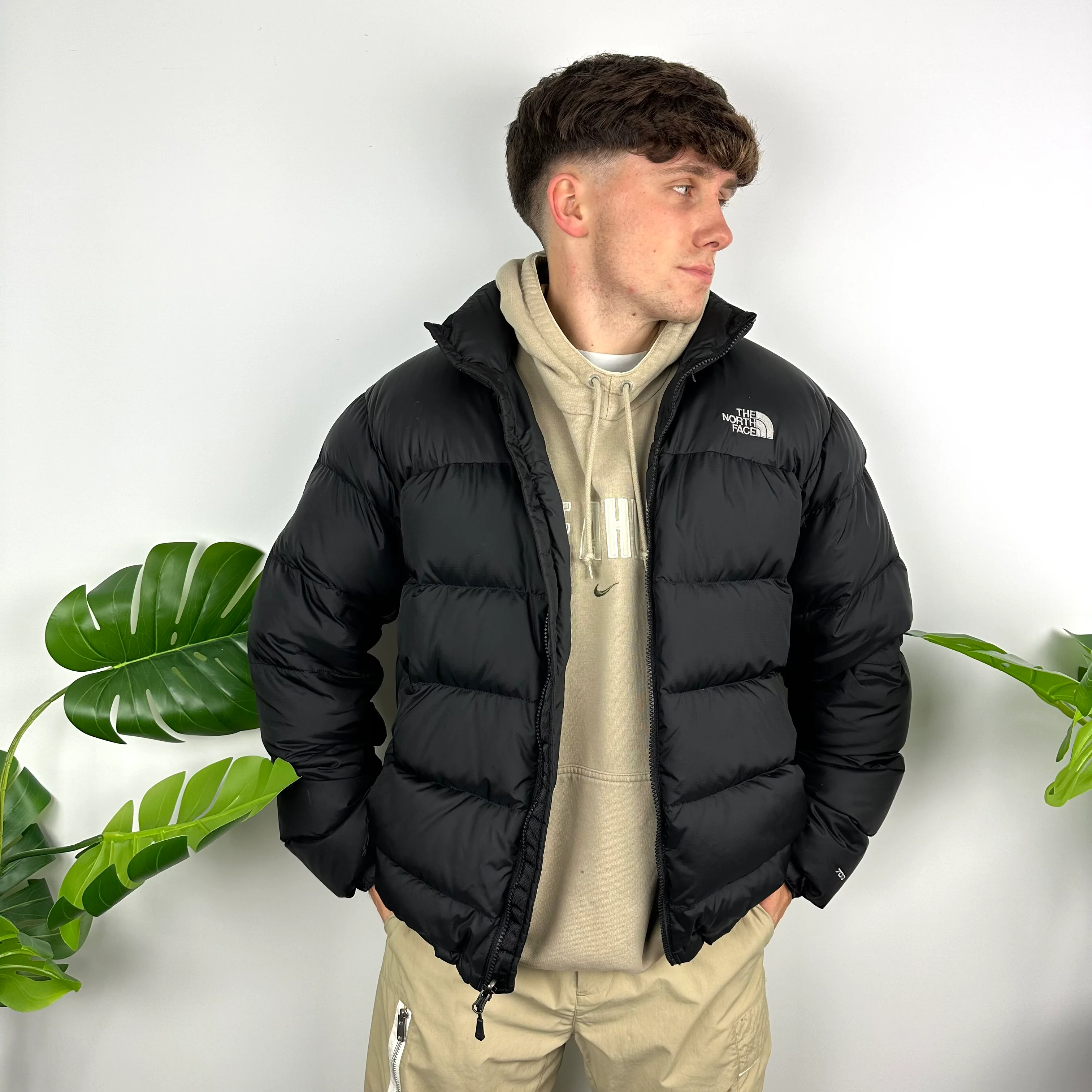 North Face Black Nupste 700 Puffer Jacket (M) - Image 2
