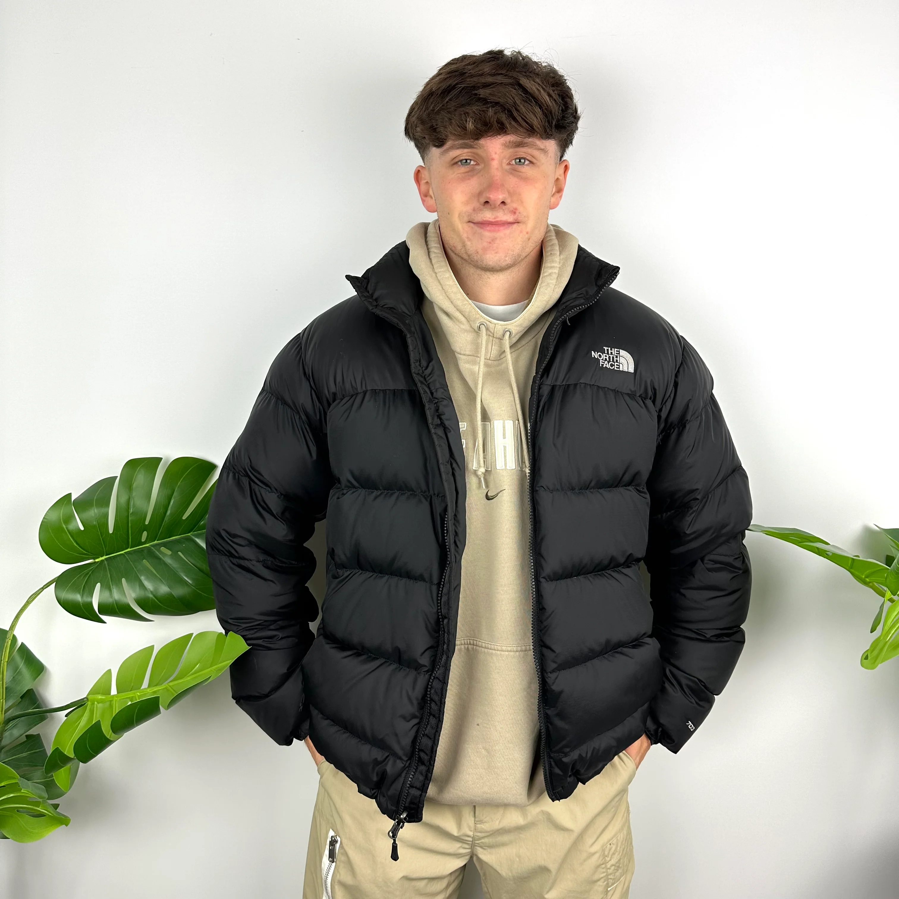 North Face Black Nupste 700 Puffer Jacket (M) - Image 4