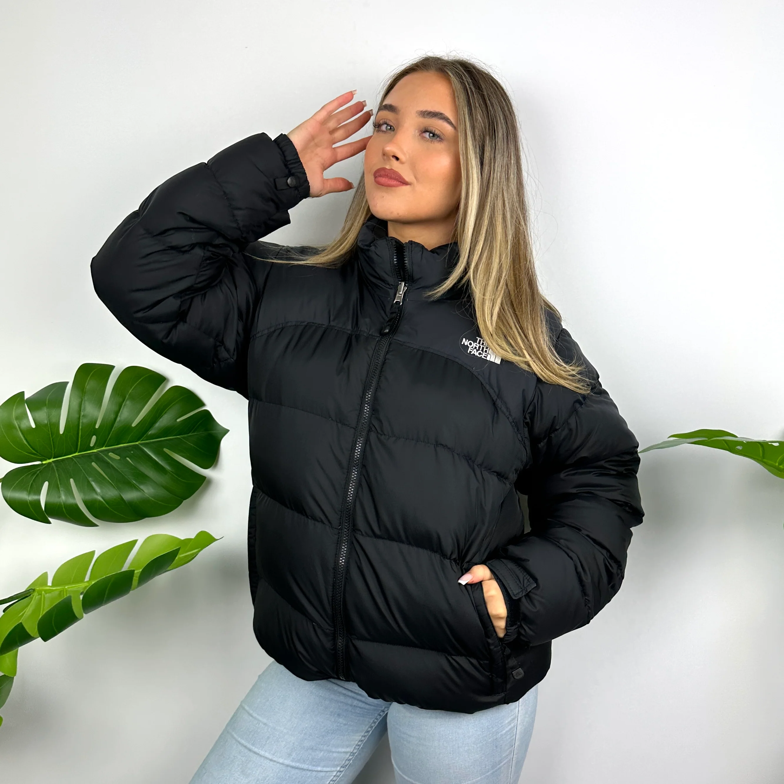 North Face Black Nupste 700 Puffer Jacket (L) - Image 2