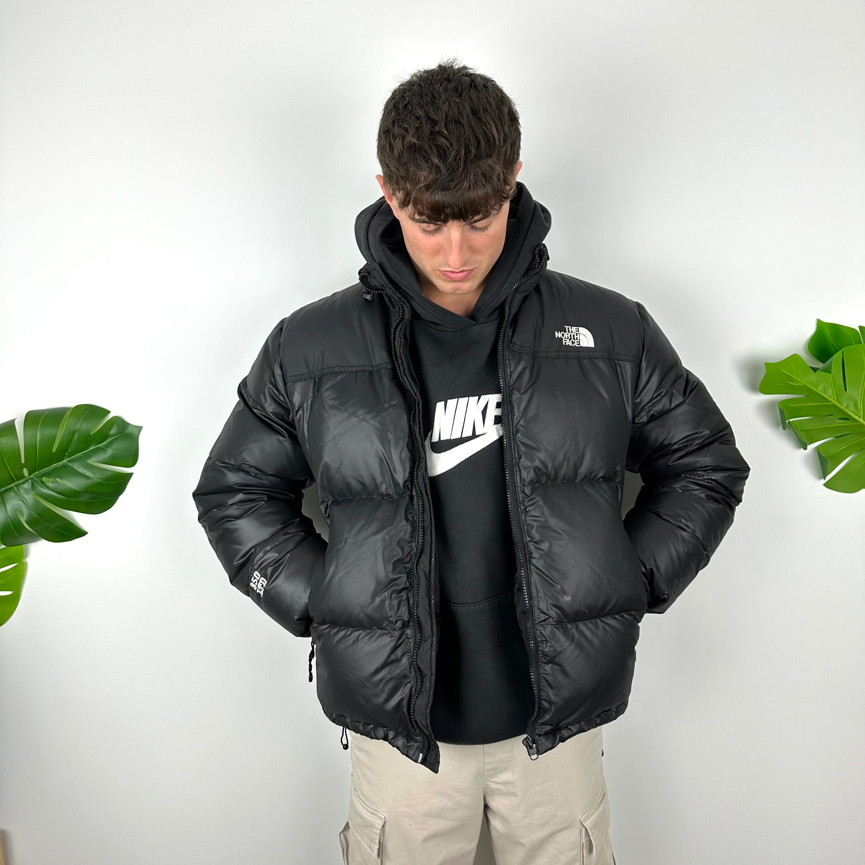 North Face Black Puffer Jacket (L) - Image 2