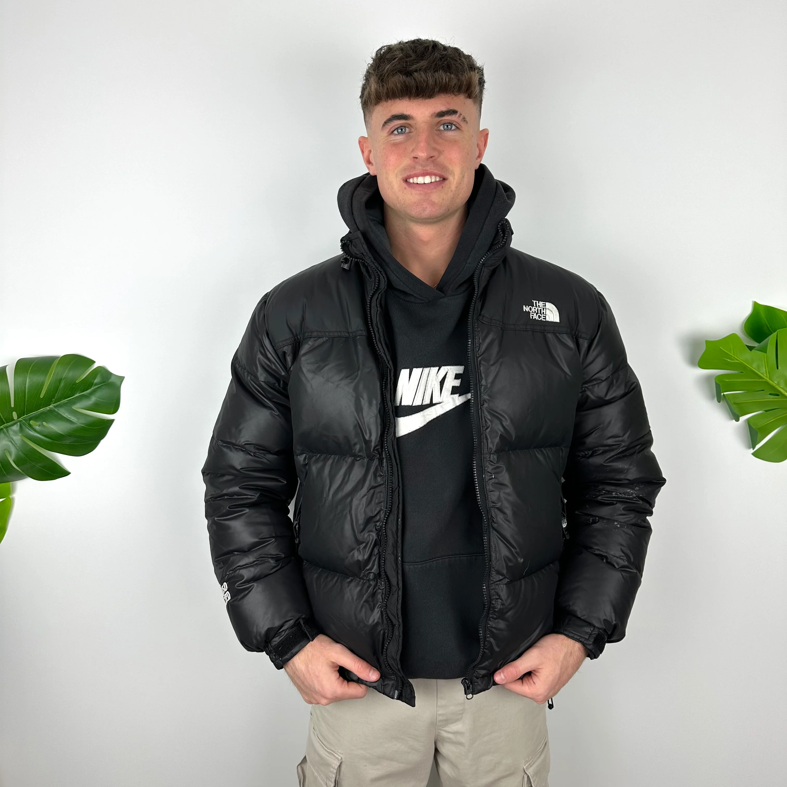 North Face Black Puffer Jacket (L) - Image 3