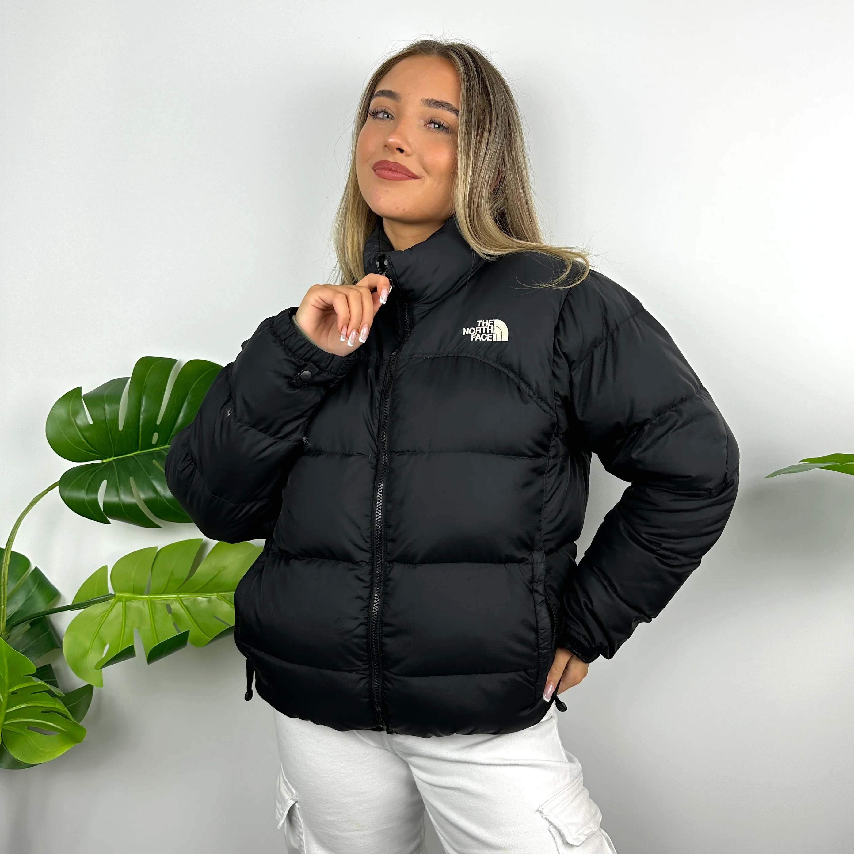 North Face Black Puffer Jacket (M) - Image 2