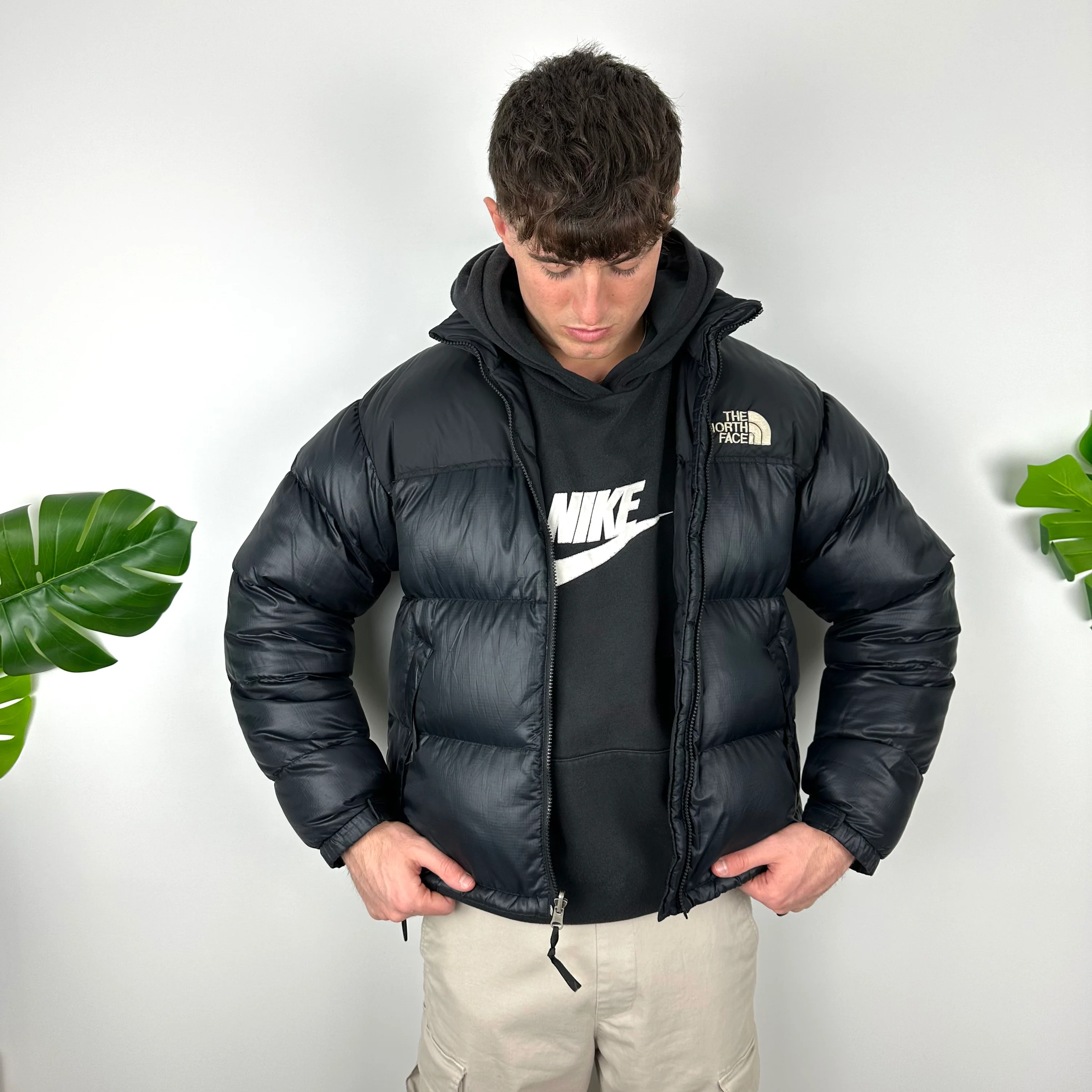 North Face Black Puffer Jacket (M) - Image 3