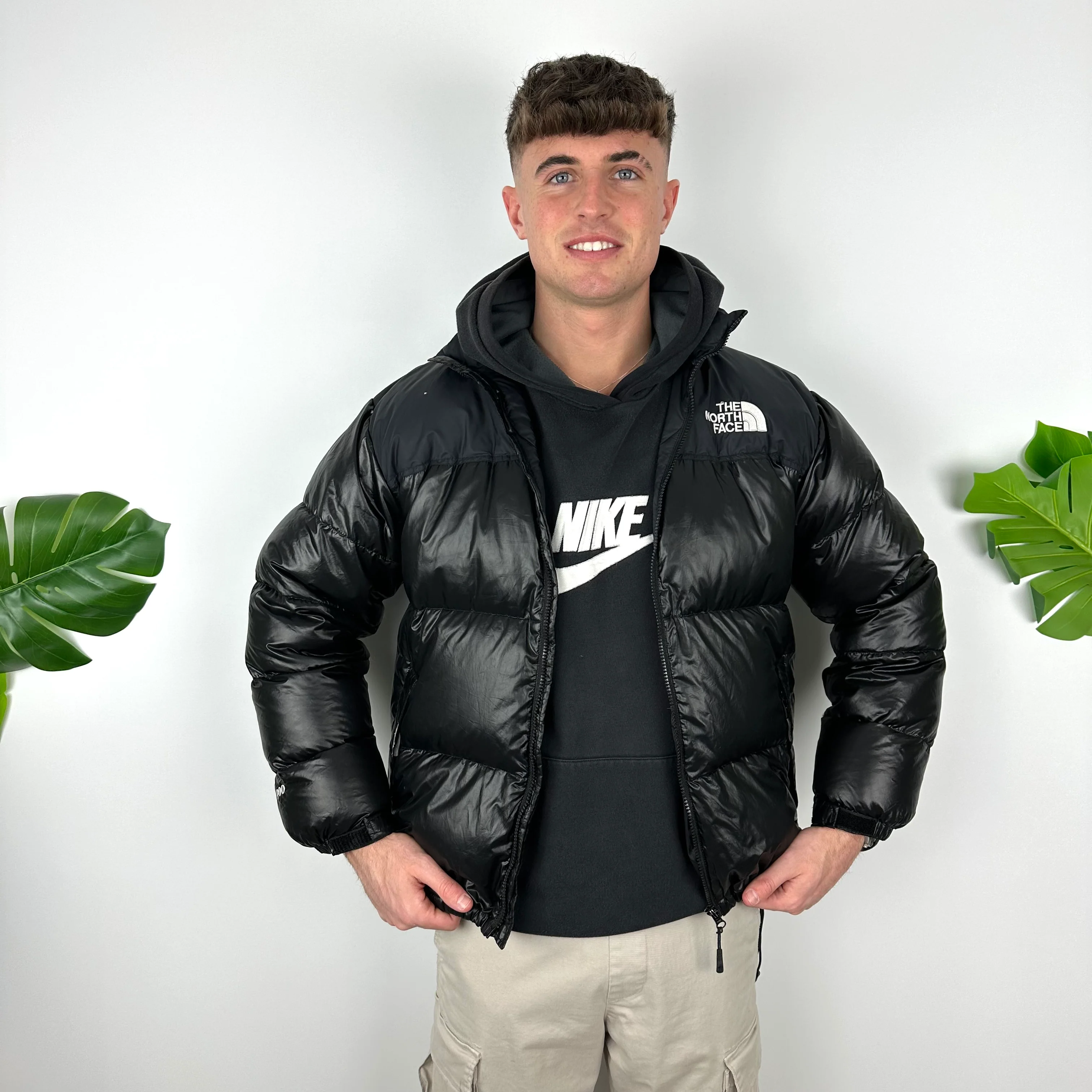 North Face Black Puffer Jacket (M) - Image 2