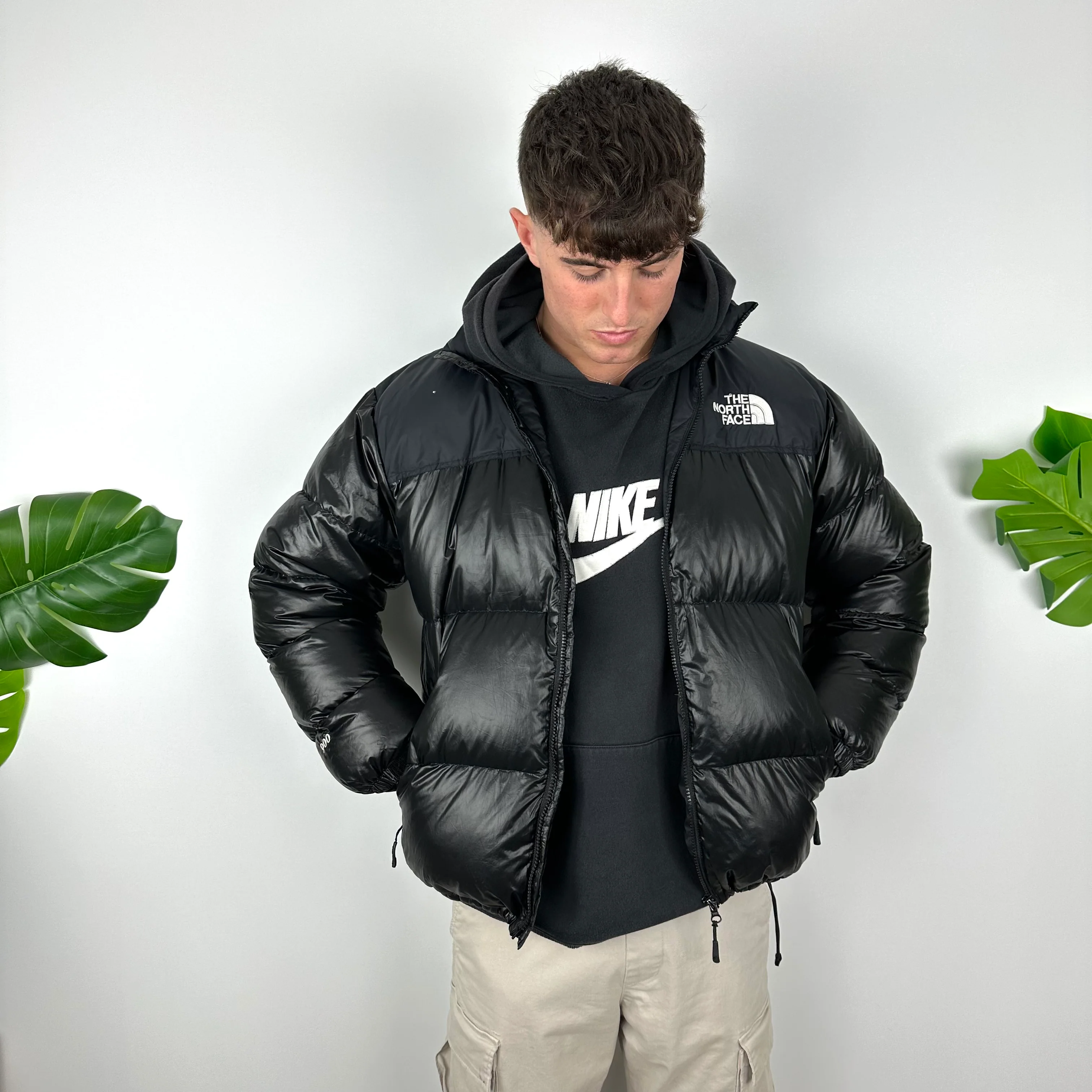 North Face Black Puffer Jacket (M) - Image 3
