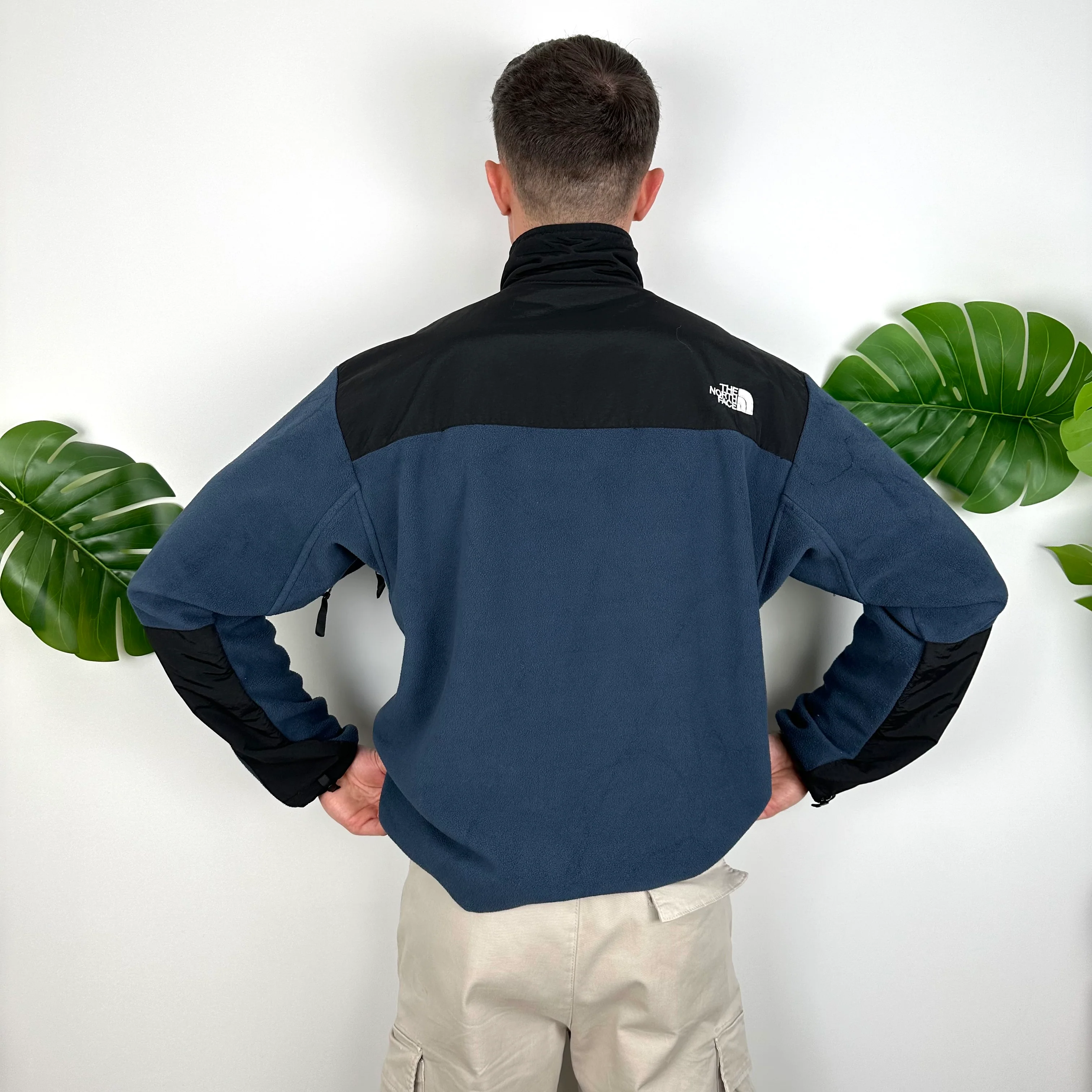 North Face Blue Denali Teddy Bear Fleece Zip Up Jacket (L) - Image 4