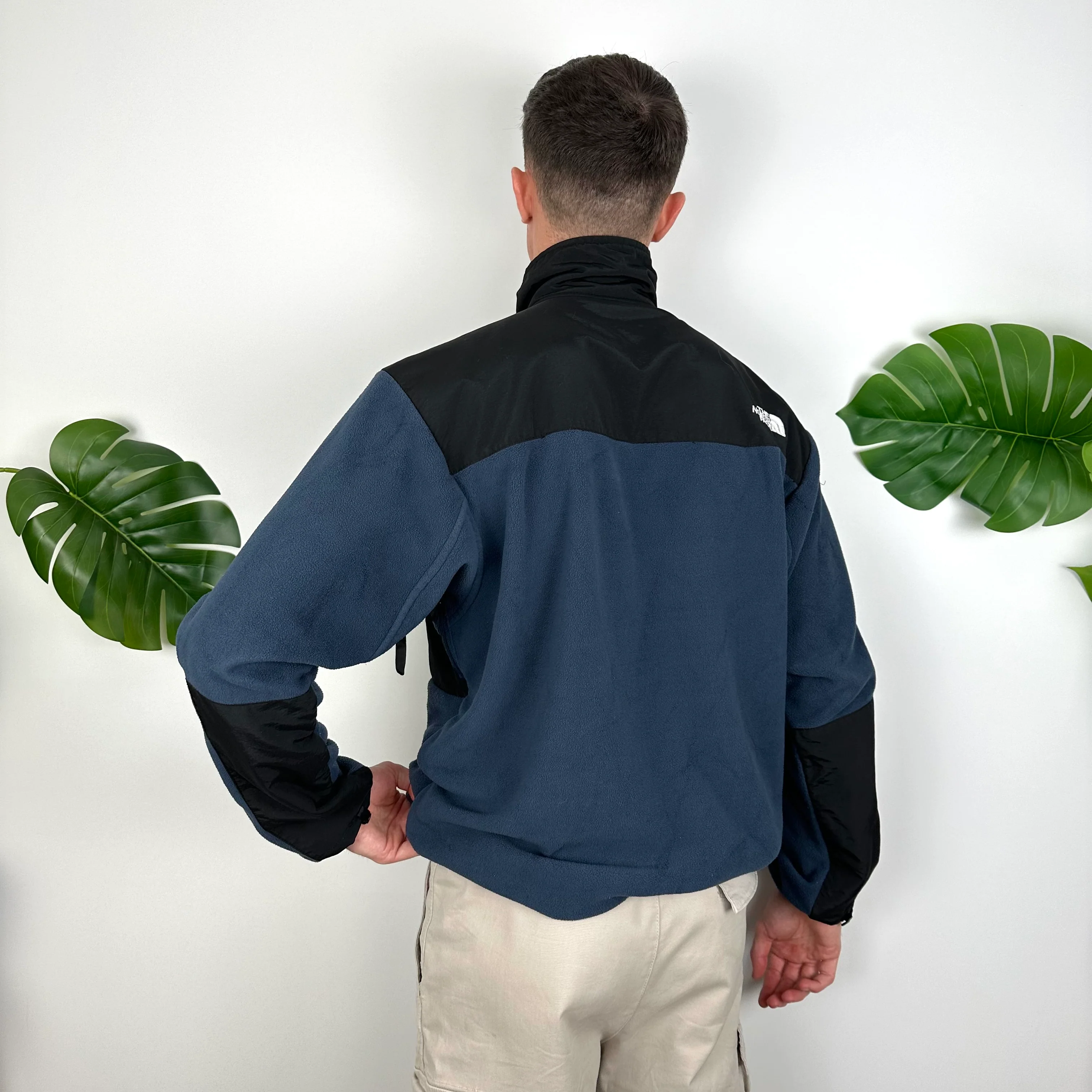 North Face Blue Denali Teddy Bear Fleece Zip Up Jacket (L) - Image 5