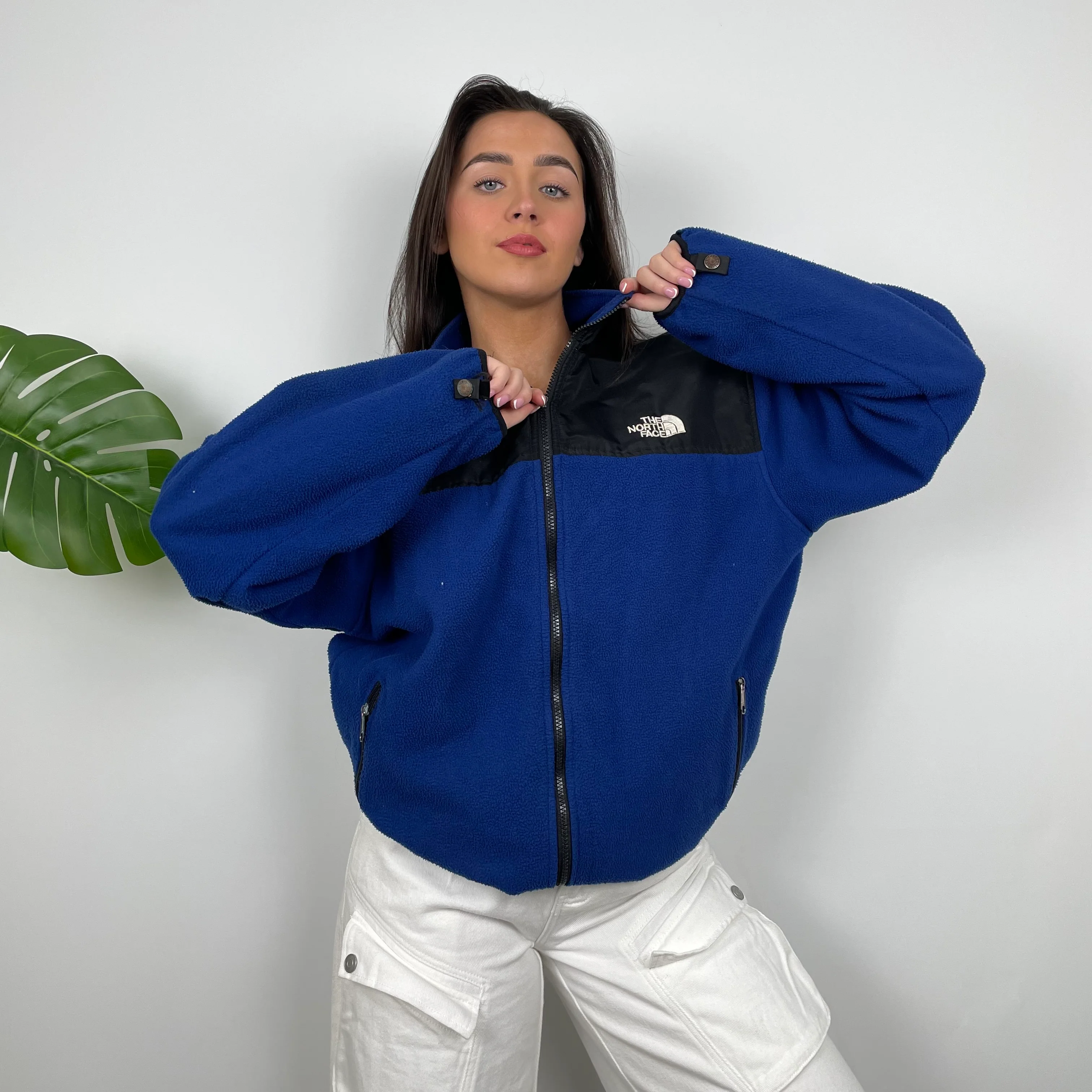 North Face Blue Denali Teddy Bear Fleece Zip Up Jacket (L) - Image 4