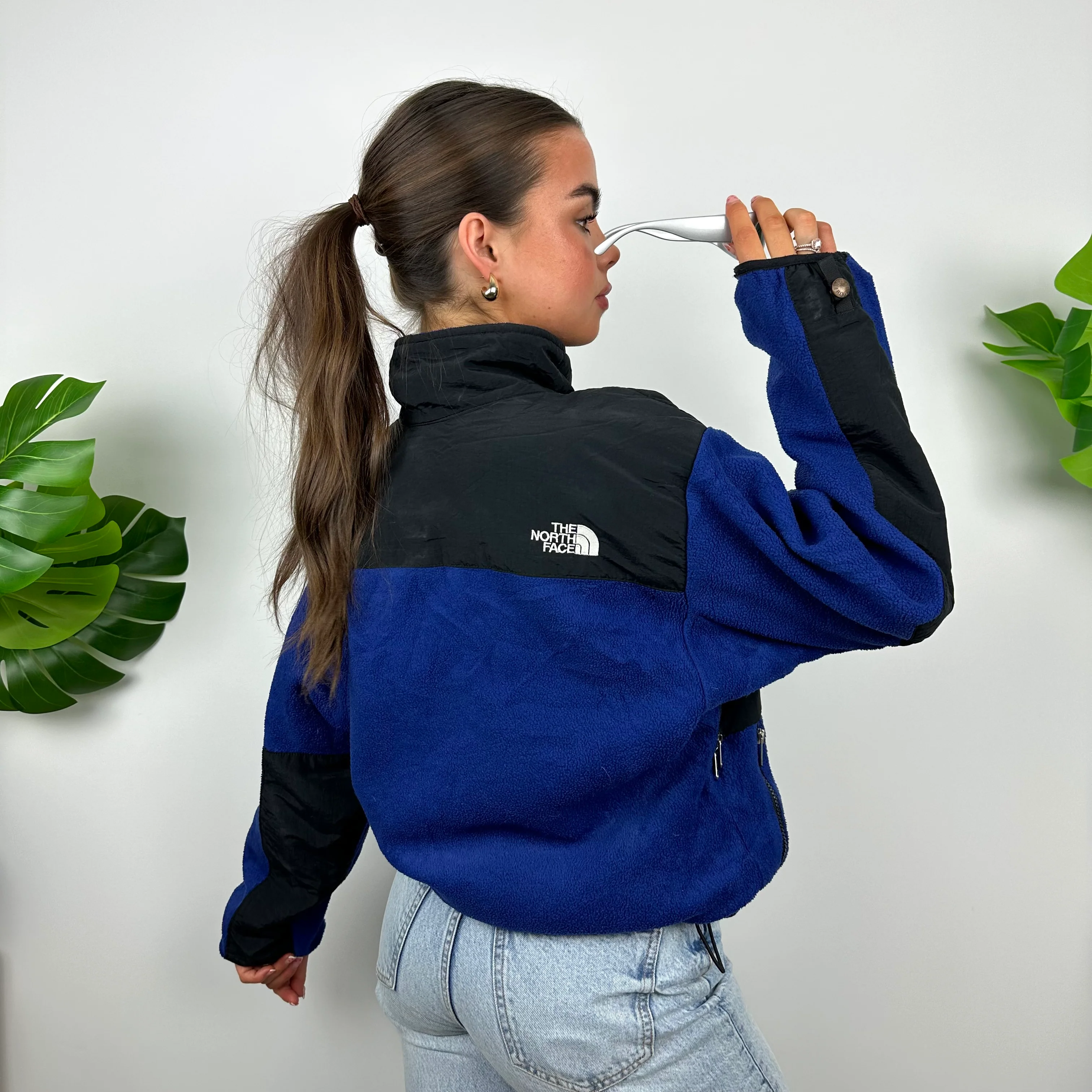 North Face Blue Denali Teddy Bear Fleece Zip Up Jacket (M) - Image 7