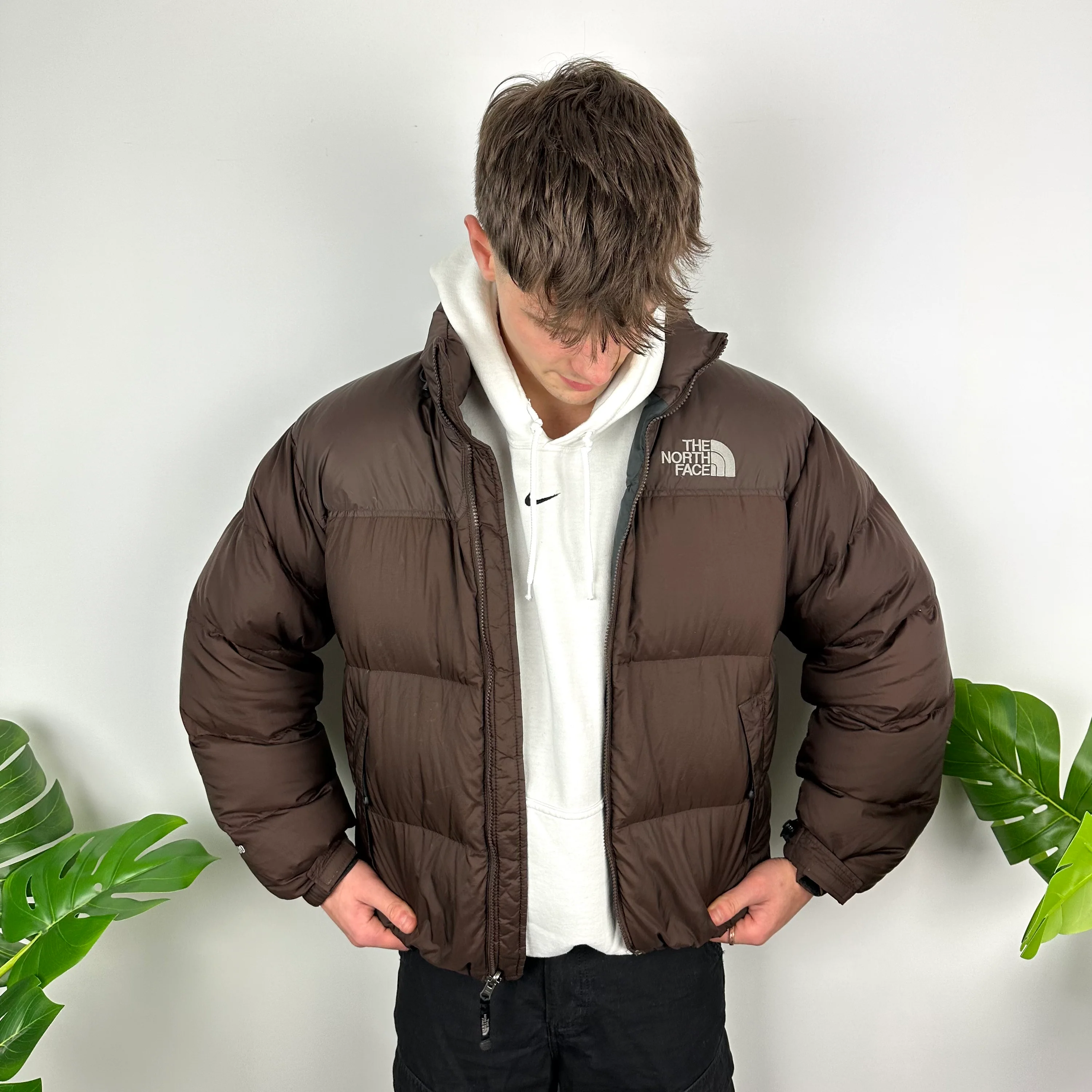 North Face Brown Nupste 700 Puffer Jacket As Worn By Barbara Kristoffersen (M) - Image 3