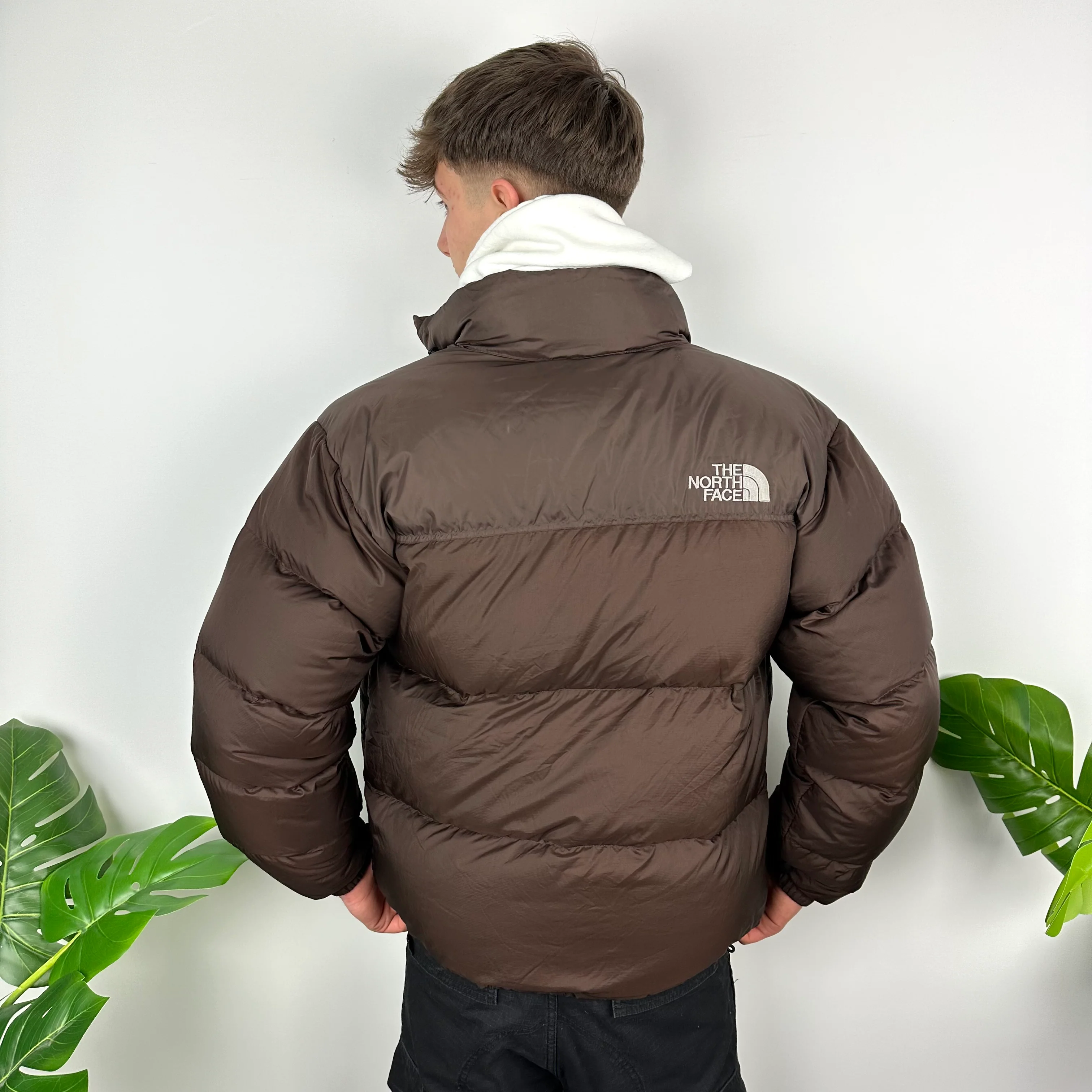 North Face Brown Nupste 700 Puffer Jacket As Worn By Barbara Kristoffersen (M) - Image 4