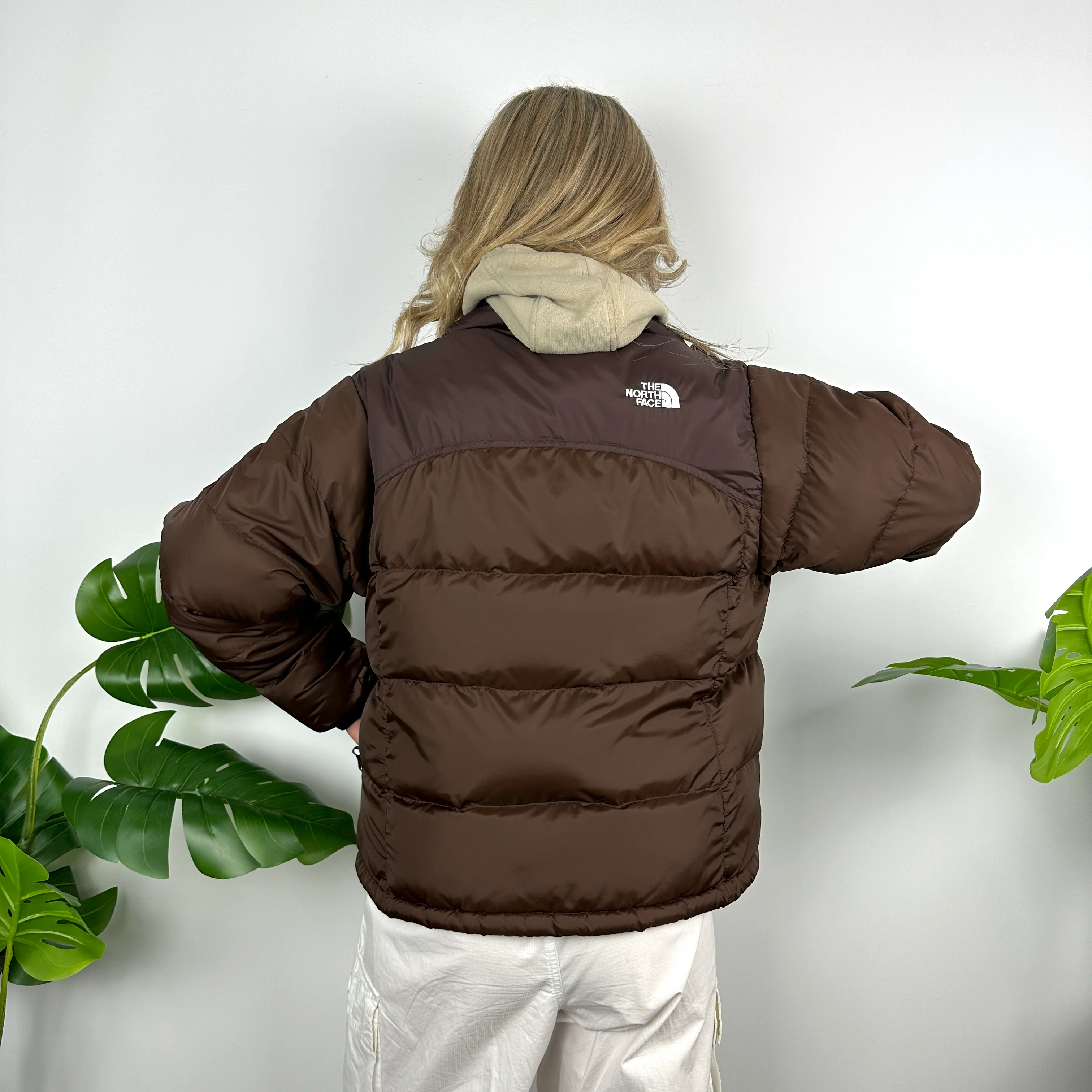 North Face Brown Nupste 700 Puffer Jacket (M) - Image 4