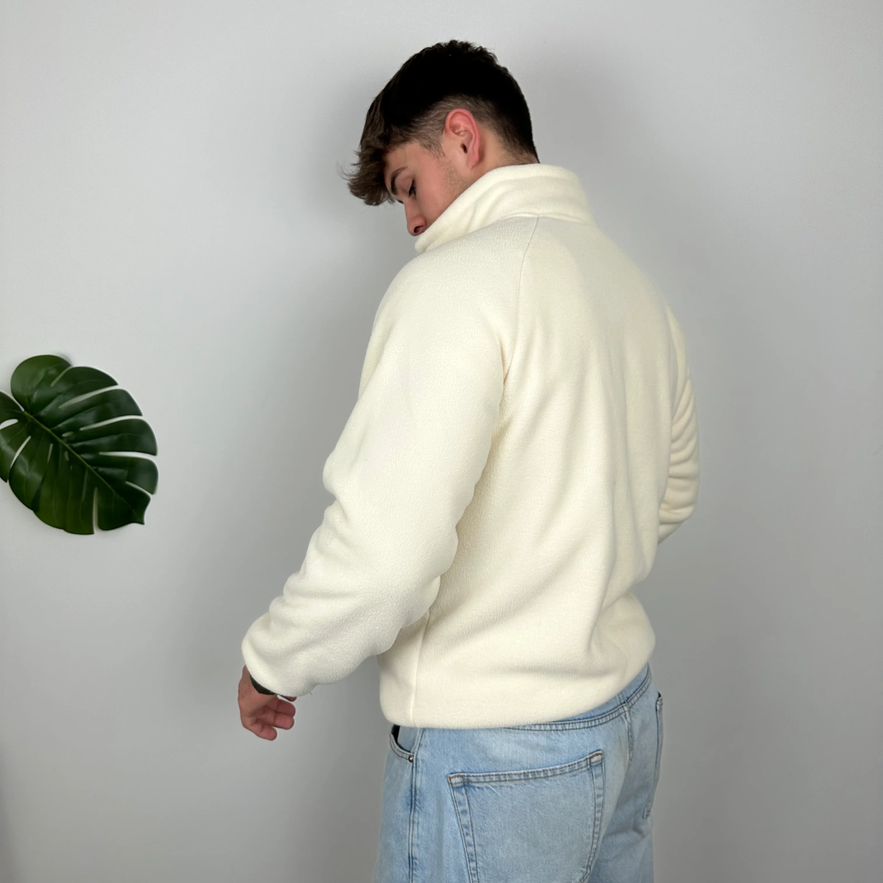 North Face Cream Denali Fleece Zip Up Jacket (L) - Image 10
