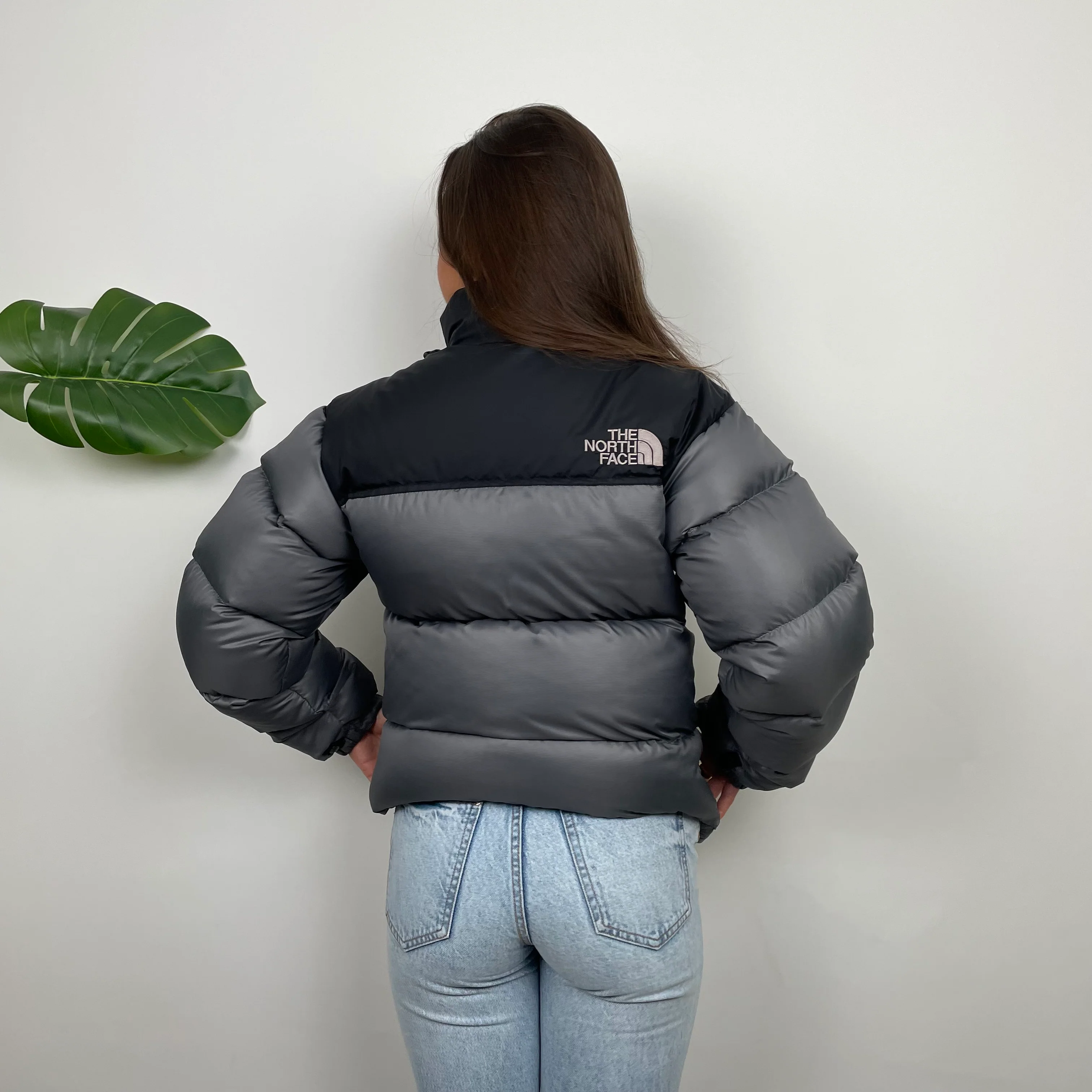 North Face Grey Puffer Jacket (XS) - Image 10