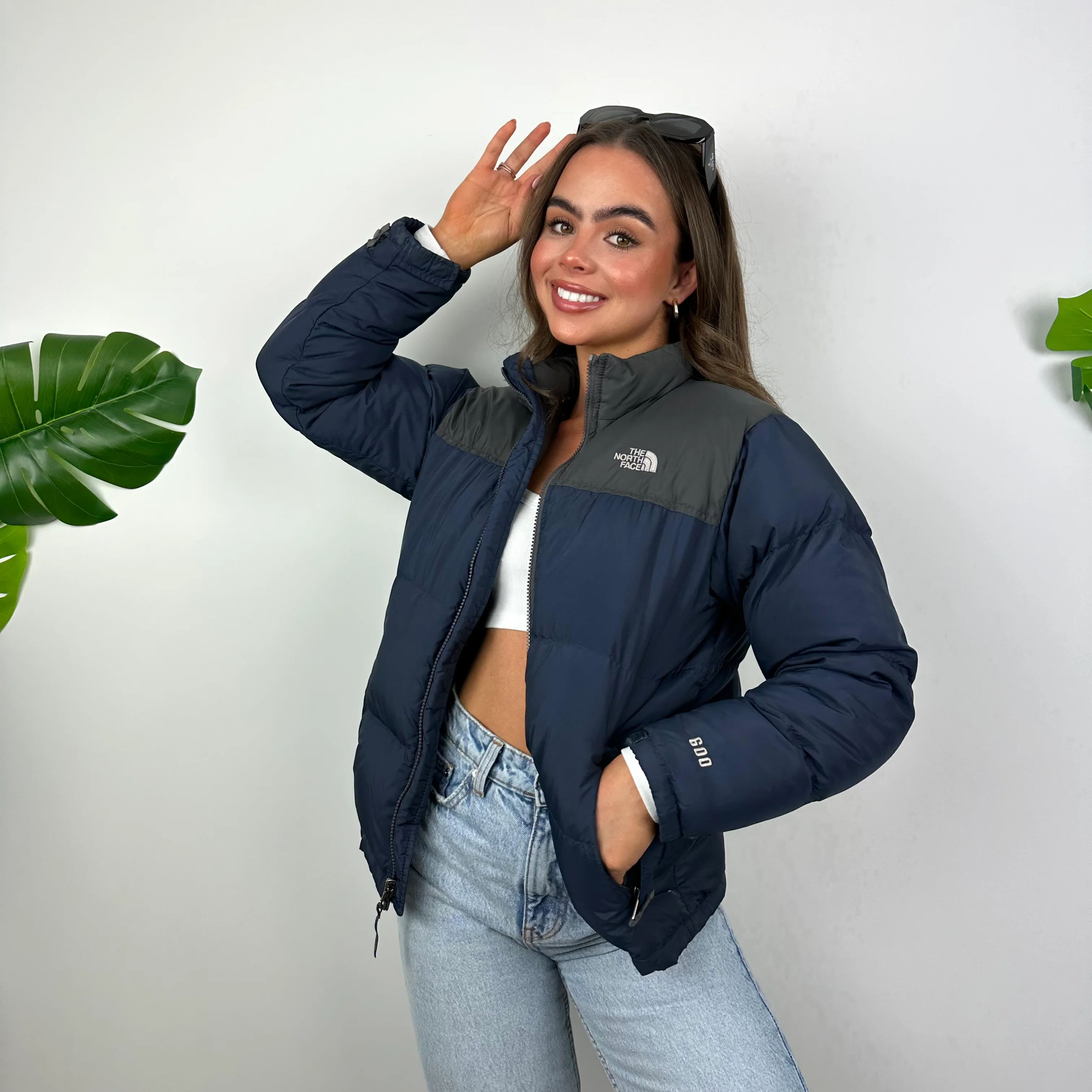 North Face Navy Puffer Jacket (S) - Image 4