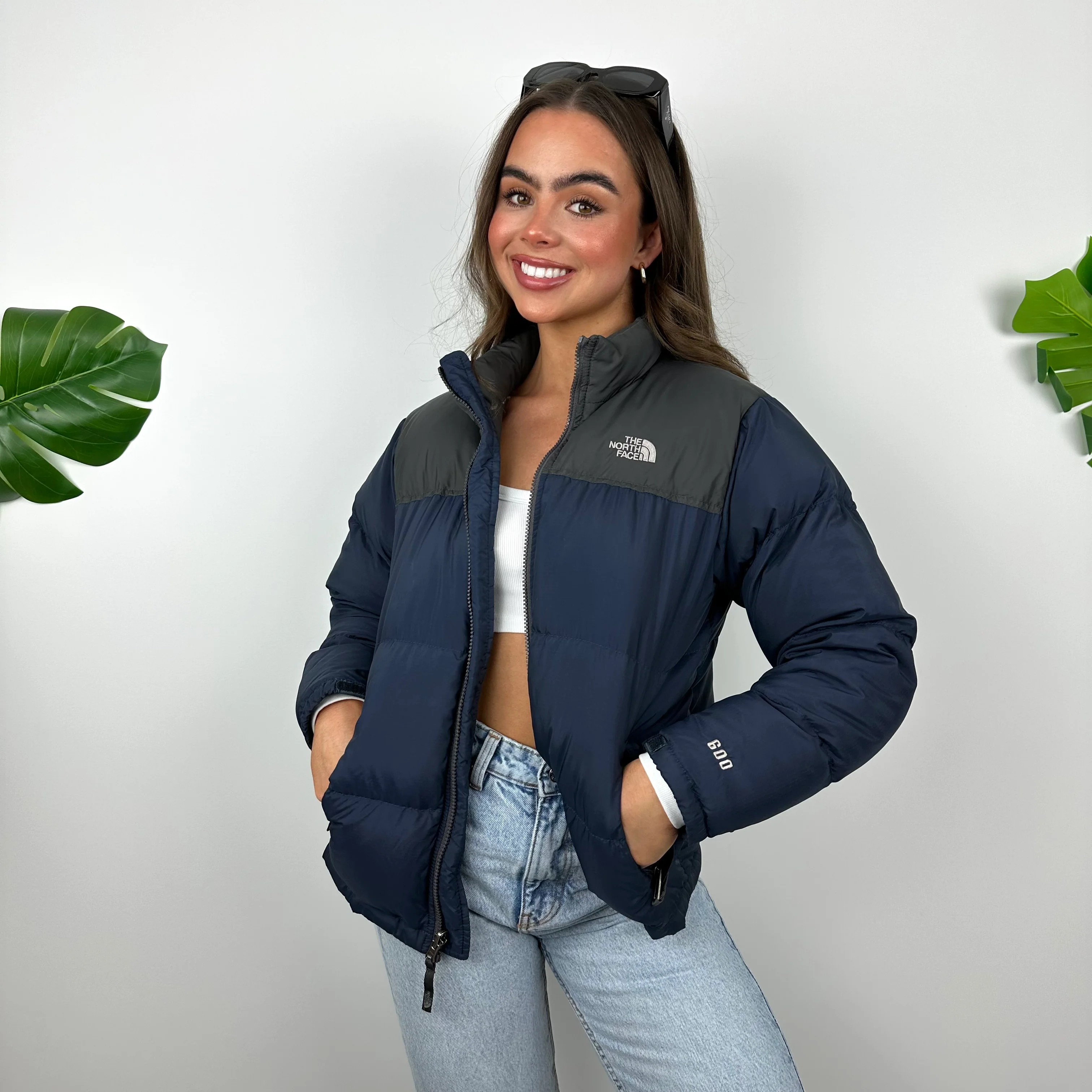 North Face Navy Puffer Jacket (S) - Image 5
